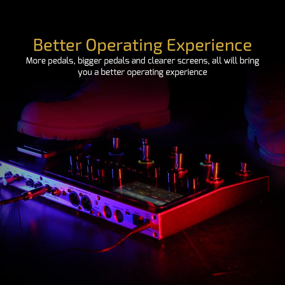 Valeton Multi Effects Processor Multi Effects Guitar Bass Pedal With Expression Pedal Fx Loop Midi Io Amp Modeling Ir Cabinets O