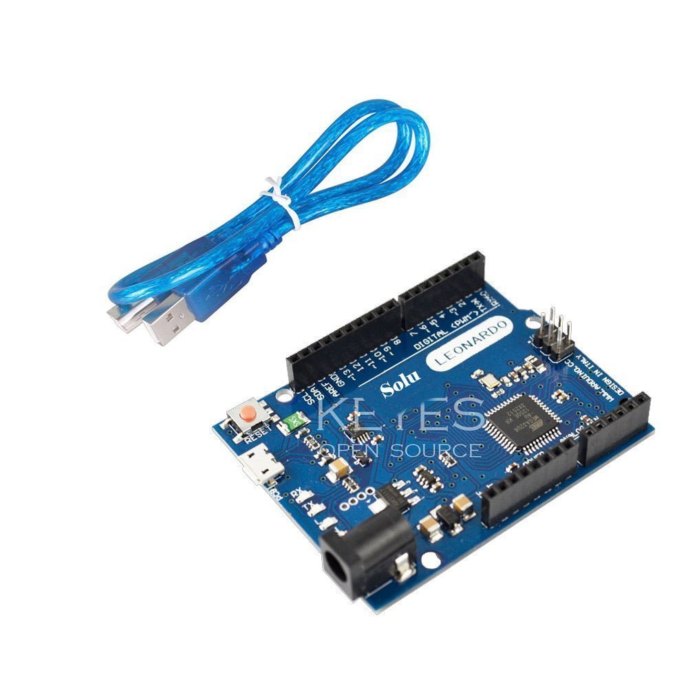 Solu Leonardo with Headers for Arduino + Free USB Cable/Leonardo Compatible Arduino Revision R3 Atmega32u4 with USB Cable/Perfec