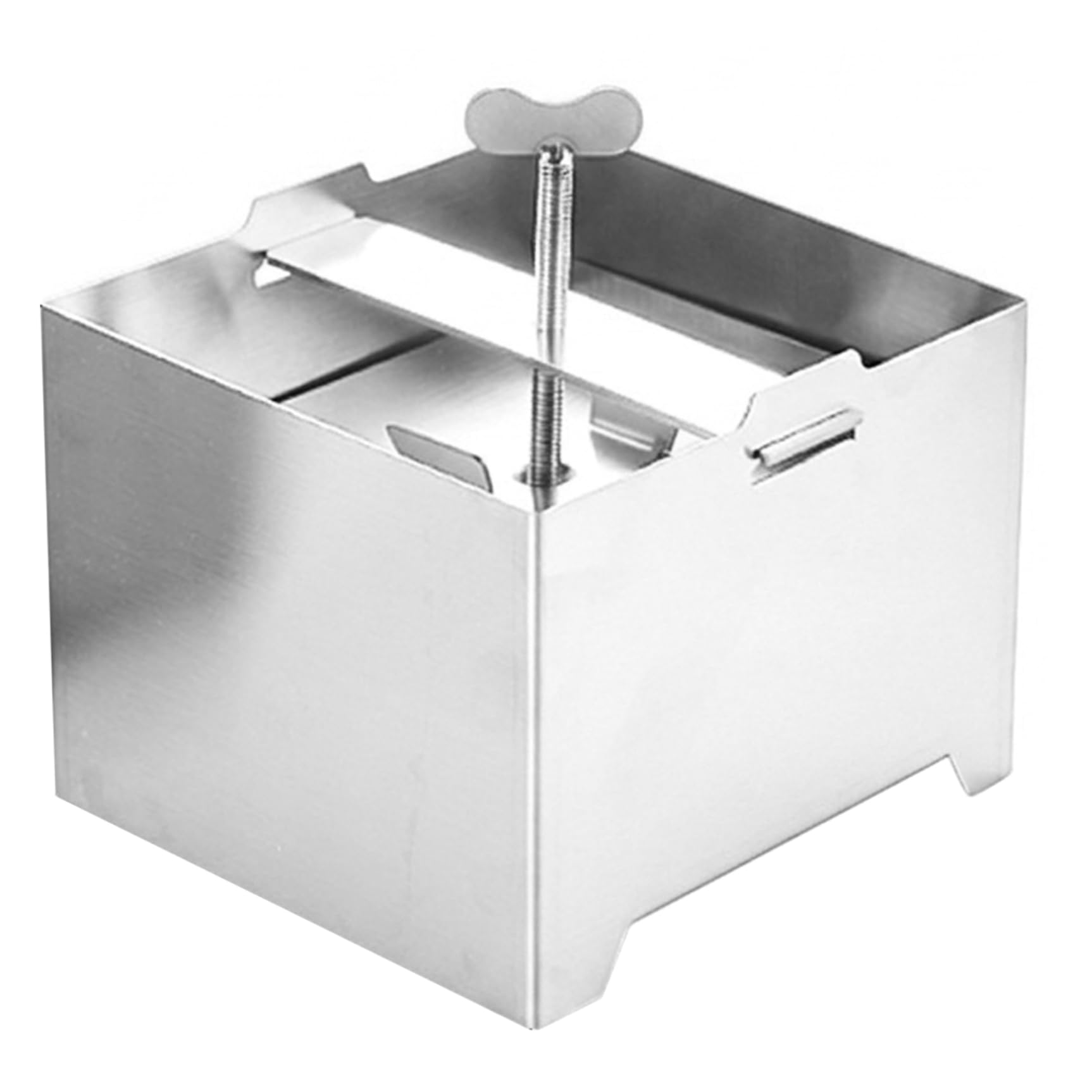 Tofu Press Stainless Steel Tofu Maker with Detachable Base, Includes Drip Tray & Cloth for Homemade Paneer & Cheese 4.72x4.72x3.