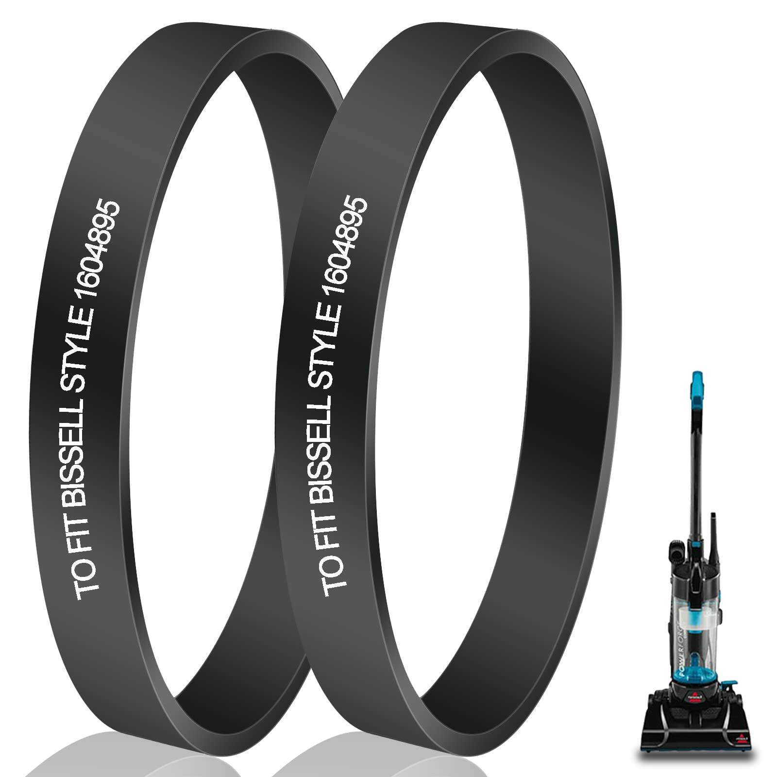 Vacuum Belts Replacement for Bissell PowerForce Compact Lightweight Upright Vacuum Cleaner Belts Compatible Models:3508,2112,211