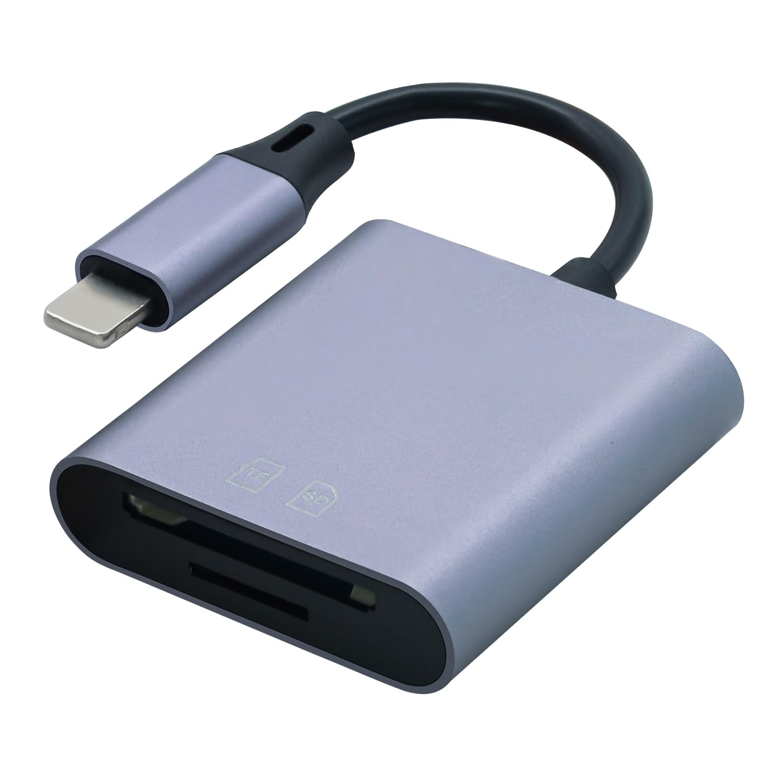 Sd Card Reader For Iphone,Lorlorkool Aluminum Memory Card Reader For Sdxc, Sdhc, Mmc, Rs Mmc, Micro Sdxc, Micro Sd,No Applicatio