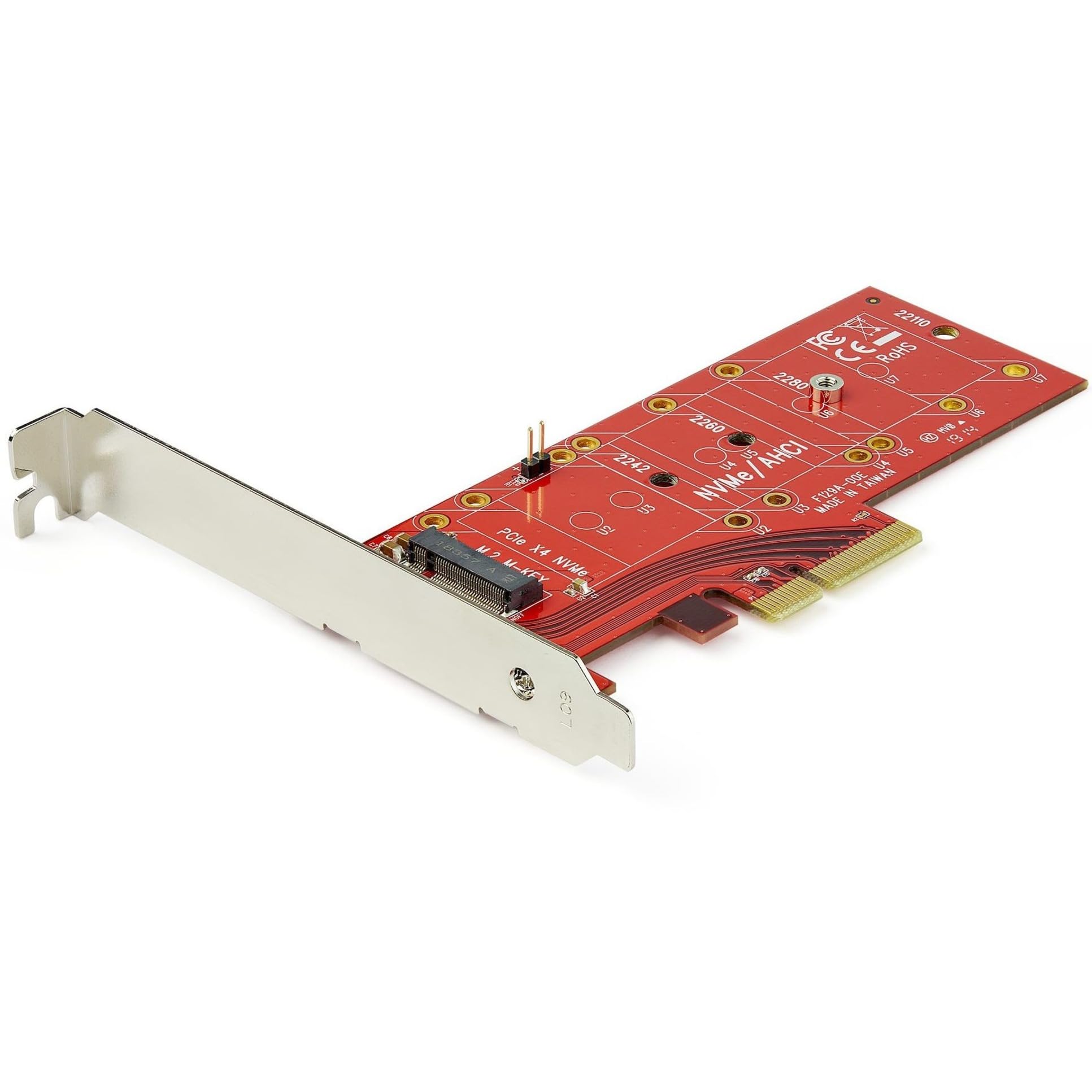 Startech.Com M2 Pcie Ssd Adapter   X4 Pcie 3.0 Nvme / Ahci / Ngff / M Key   Low Profile And Full Profile   Ssd Pcie M.2 Adapter