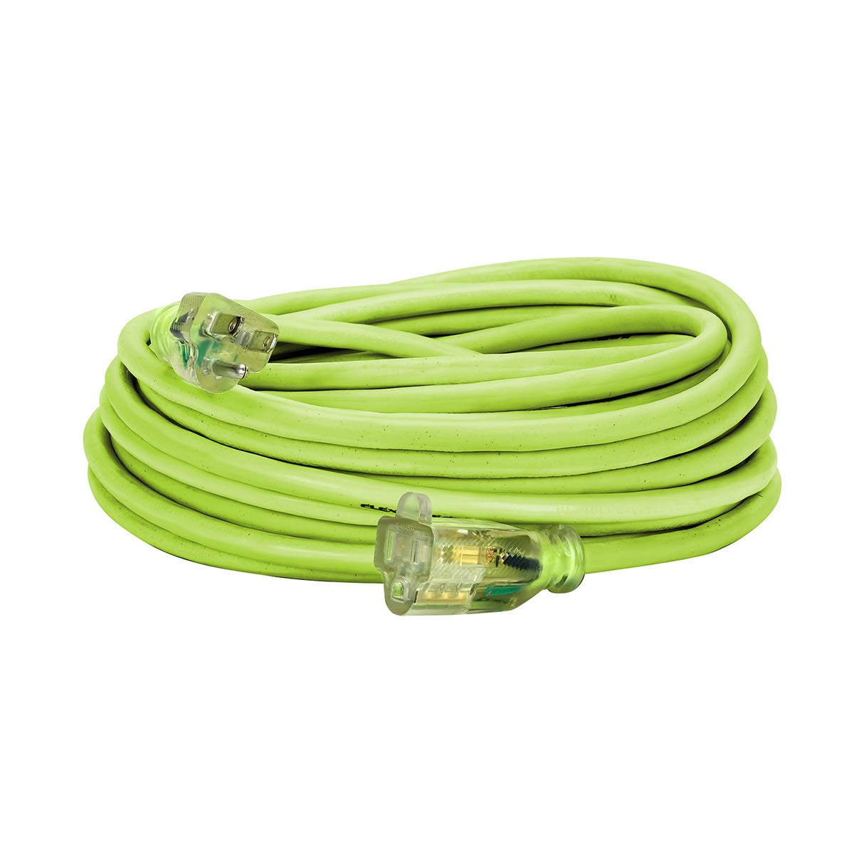 Flexzilla Pro Extension Cord, 14/3 Awg Sjtw, 50 Ft., Lighted Plug, Indoor/Outdoor, Zillagreen   Fz512730