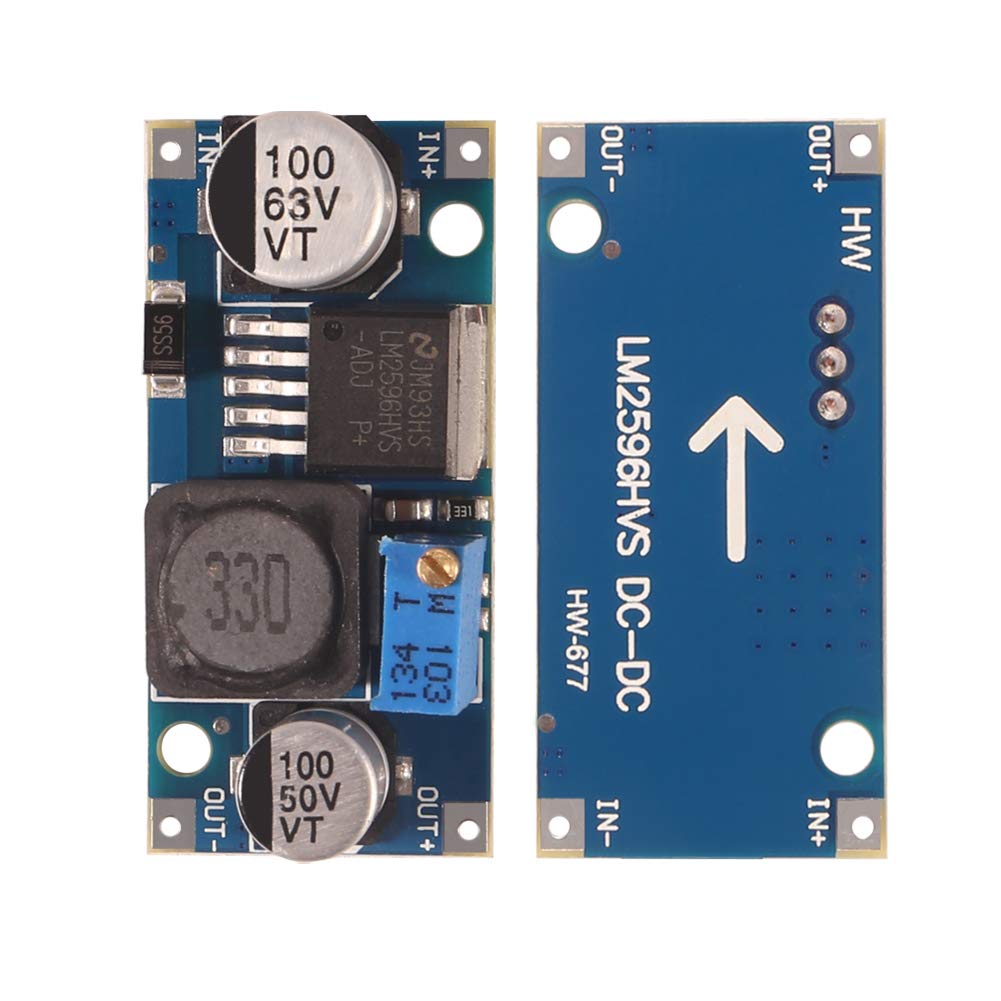 5Pcs Lm2596Hvs Dc Dc Step Down 48V Input Adjustable Buck Converter Power Module 3.2 40V Step Down Voltage Switching Regulator El