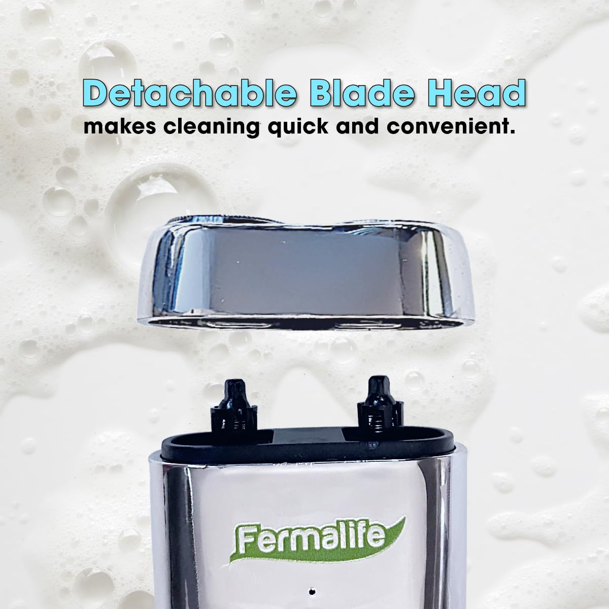 Fermalife Mini Electric Shaver, Usb C Rechargeable, Magnetic Dual Head Portable Shaver For Men, Waterproof Travel Razor, Quick W