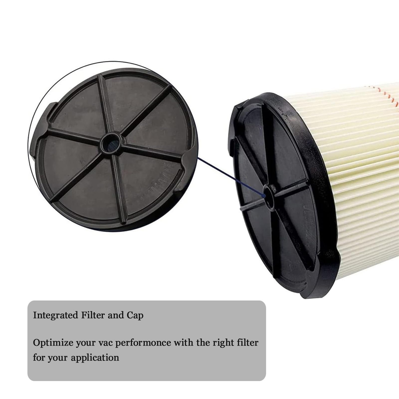 Replacement Vacuum Filter For Craftsman Cmxzvbe38754 2Pcs Red Stripe General Purpose Vac Filter For Craftsman 5 To 20 Gallon Sho