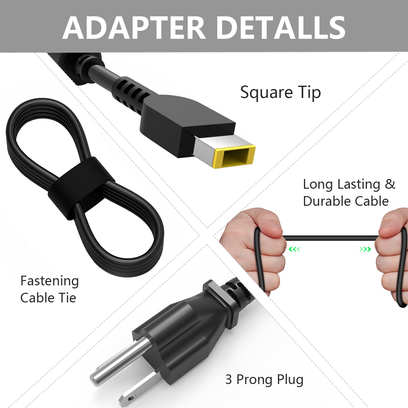 300W Legion Ac Charger Fit For Lenovo Legion Pro 7I Lenovo Legion Pro 5 Thinkpad 9000K 9000P Y9000K Y9000X R7000P Sa10R16956 5A1