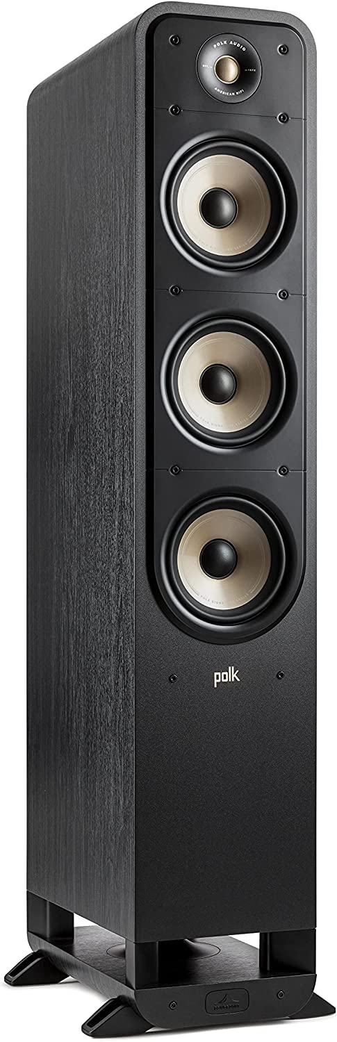Polk Audio Signature Elite Es60 Tower Speaker   Hi Res Audio Certified And Dolby Atmos & Dts:X Compatible, 1'' Tweeter & Three 6