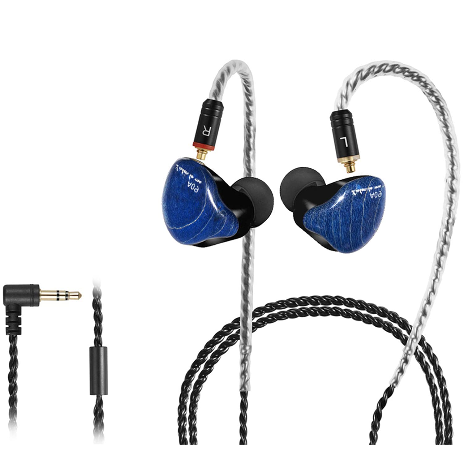 Dcmeka In Ear Monitor Headphones, Hifi Stereo Iem Earphones, Dynamic Dual Driver Wired Earbuds With Detachable Cable, Noise Canc