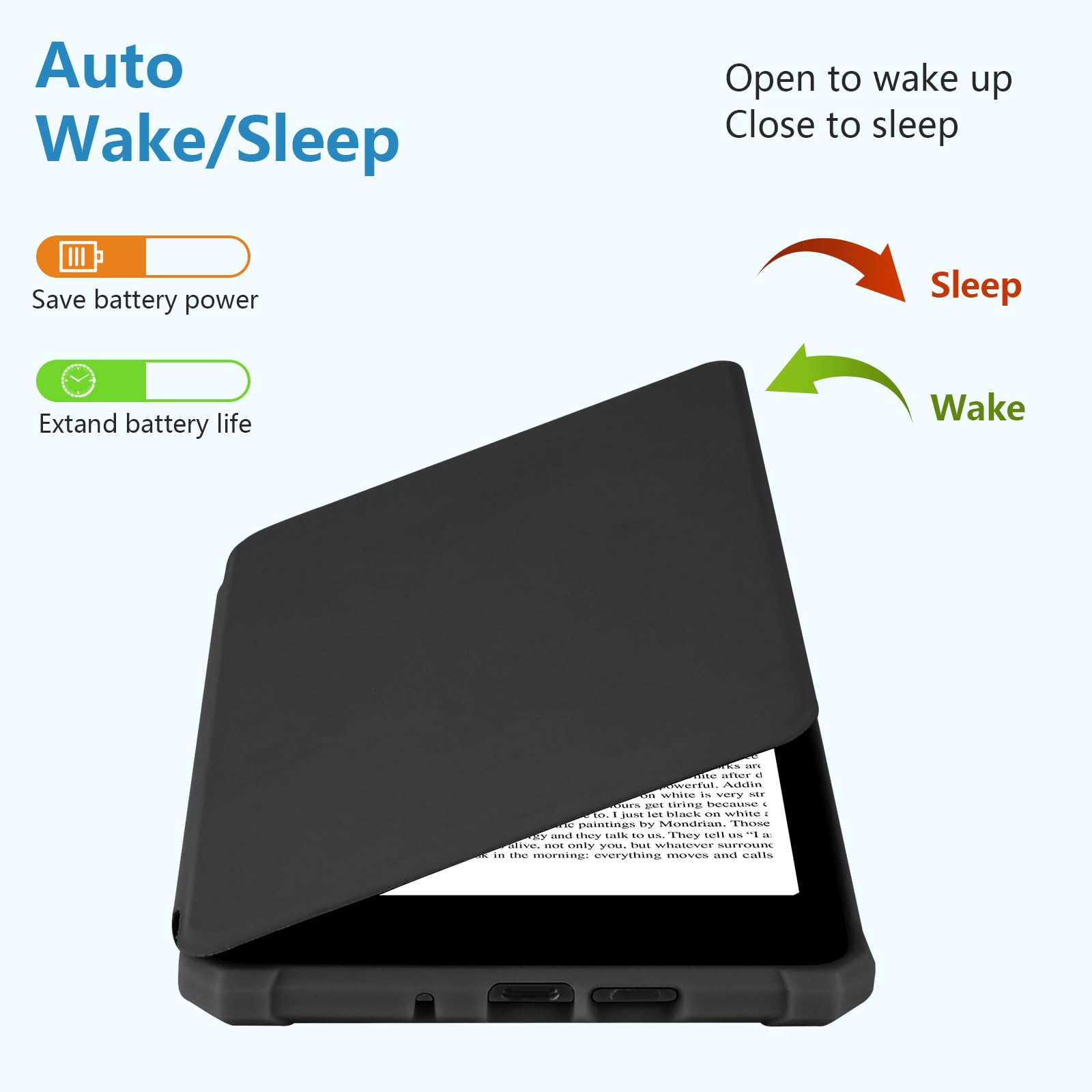 6'' Kindle Case Only For All New Kindle (11Th Generation 2022 Release), Slim Lightweight Shell Cover With Auto Wake/Sleep For 6'