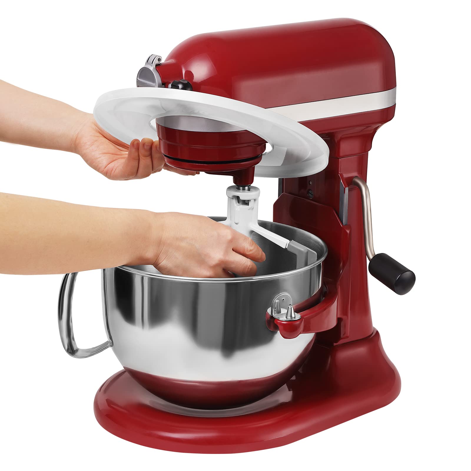 Mixer Bowl Lid Covers For Kitchenaid 5.5 6 Quart Bowls   Stand Mixer Bowl Covers To Prevent Ingredients From Spilling, Fits Bowl
