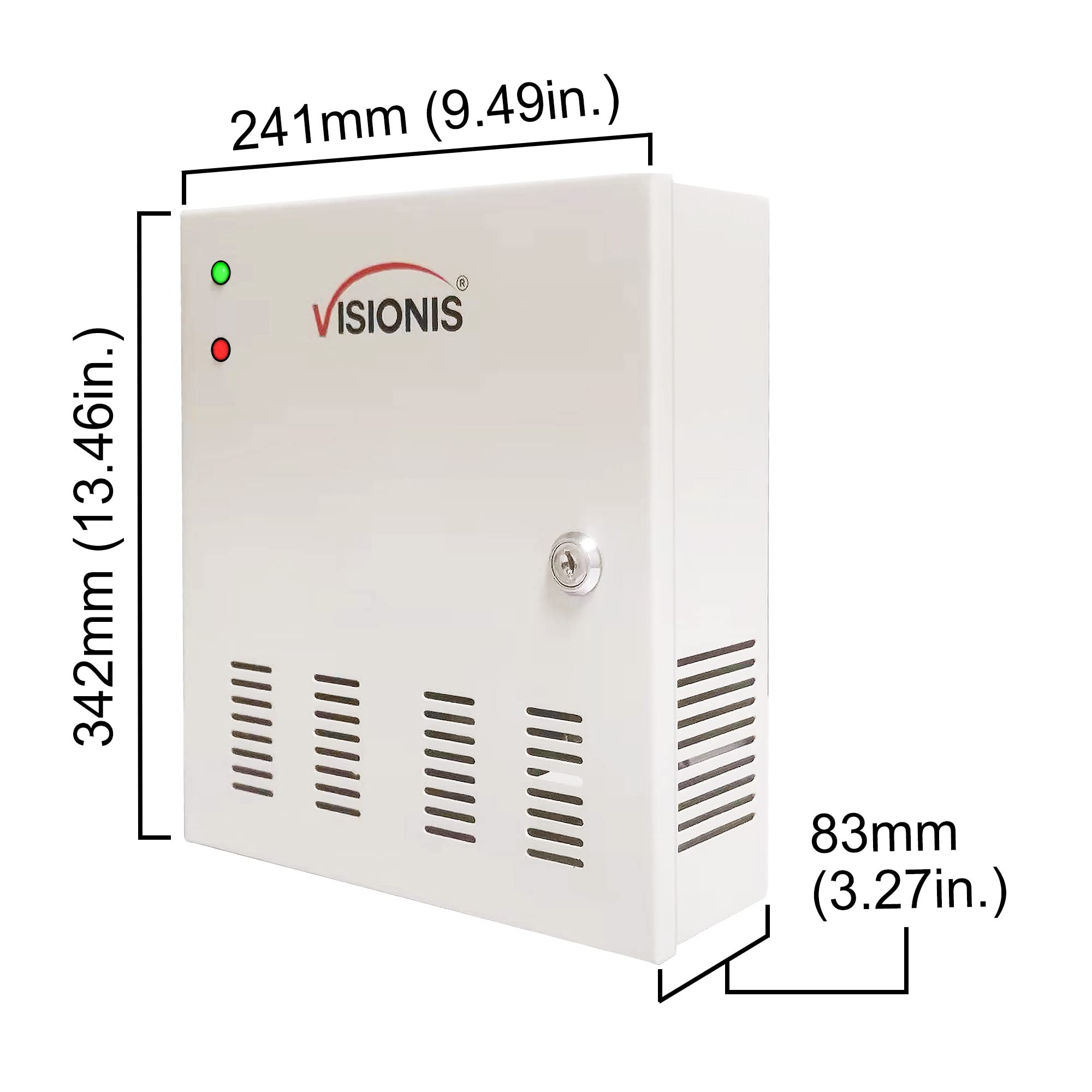 Visionis Vs Axess 2Etl Version 2 Two Door Network Access Control System Panel Controller Board And Power Supply Cabinet For 2 Doors Security With Tcp/Ip Wiegand And Desktop Software 20,000 Users