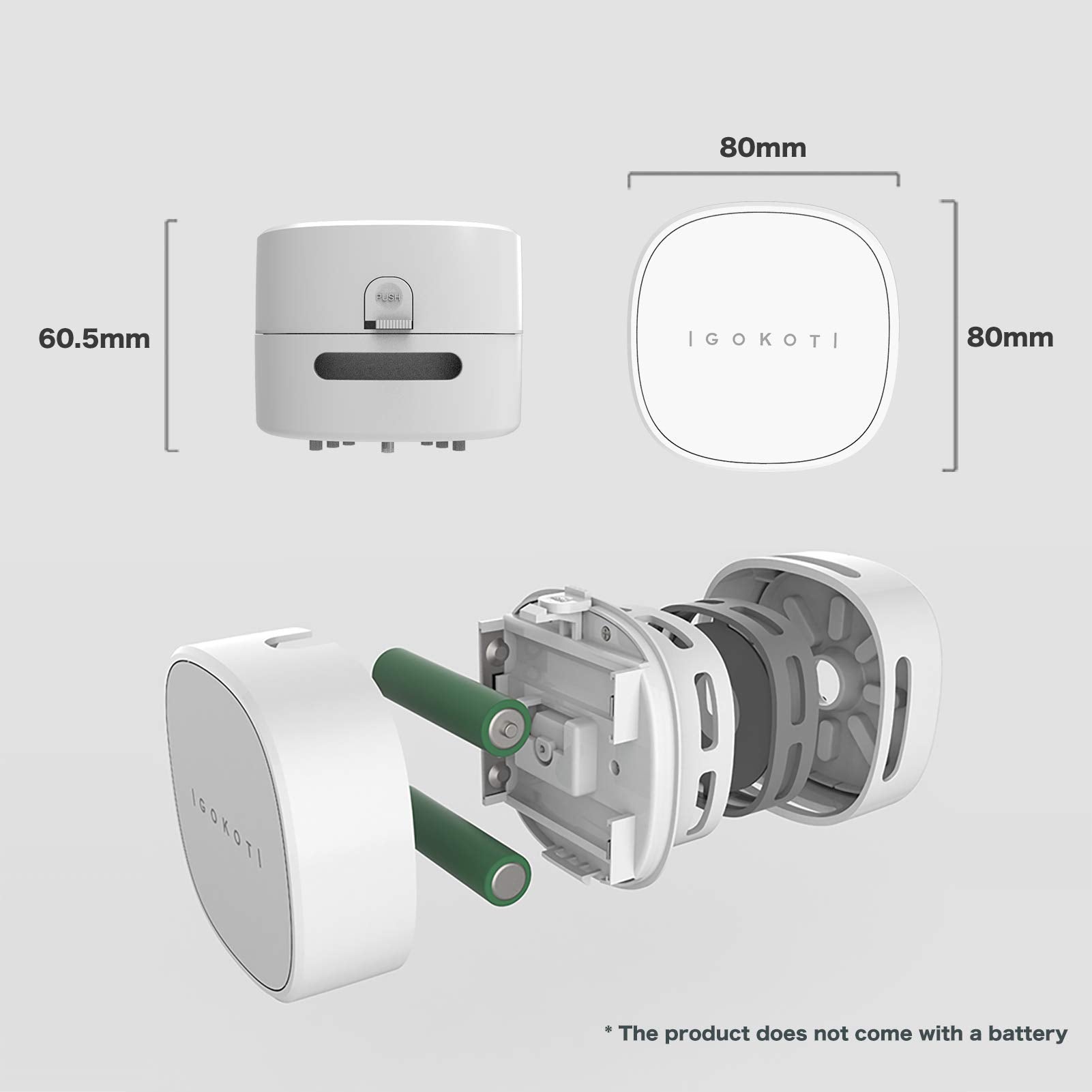 Igokoti Desk Vacuum, Mini Vacuum Cleaner, Tabletop Vacuum Cleaners Battery Operated Handheld Design (No Battery Included)