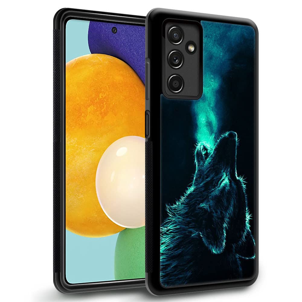 Samsung Galaxy A13 5G Case,Lonely Wolf Galaxy A13 5G Cases For Boys Men,Anti Scratch Soft Tpu Pattern Design Case Compatible Wit
