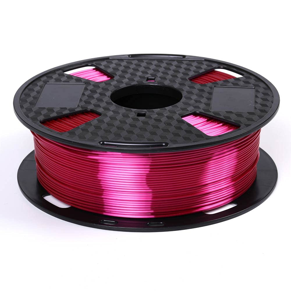 Silk Rose Red Pla 1.75 Mm 3D Printer Filament 1 Kg 2.2 Lbs Silky Shiny Rosy Pink 3D Printing Materials Pla Filament Hzst3D