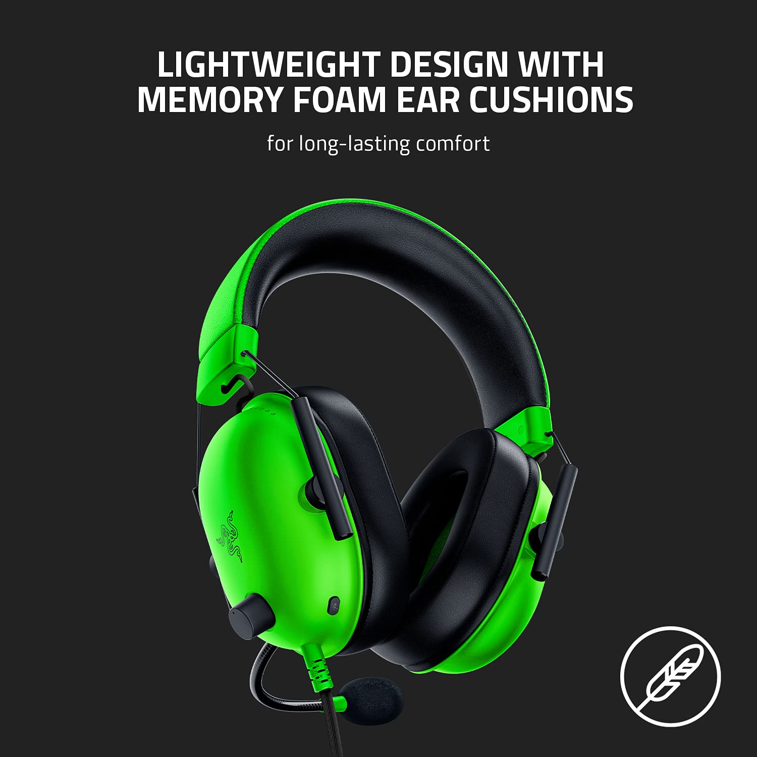 Razer Blackshark V2 X Gaming Headset: 7.1 Surround Sound   50Mm Drivers   Memory Foam Cushion   For Pc, Ps4, Ps5, Switch, Xbox O