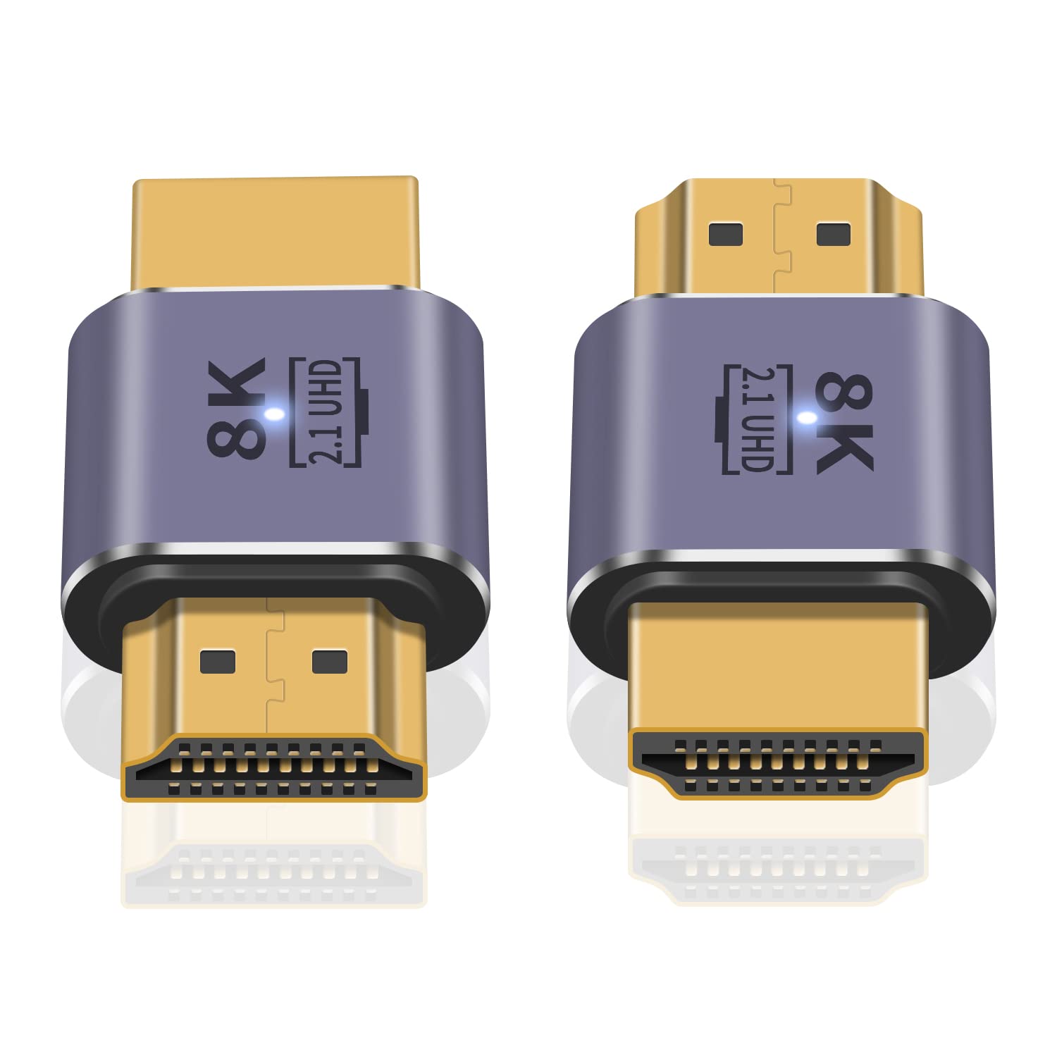 Poyiccot Hdmi Male To Male Adapter 8K, 48Gbps Hdmi 2.1 Adapter, Hdmi To Hdmi Adapter Uhd Hdmi 2.1 Extender Support 8K@60Hz 4K@12