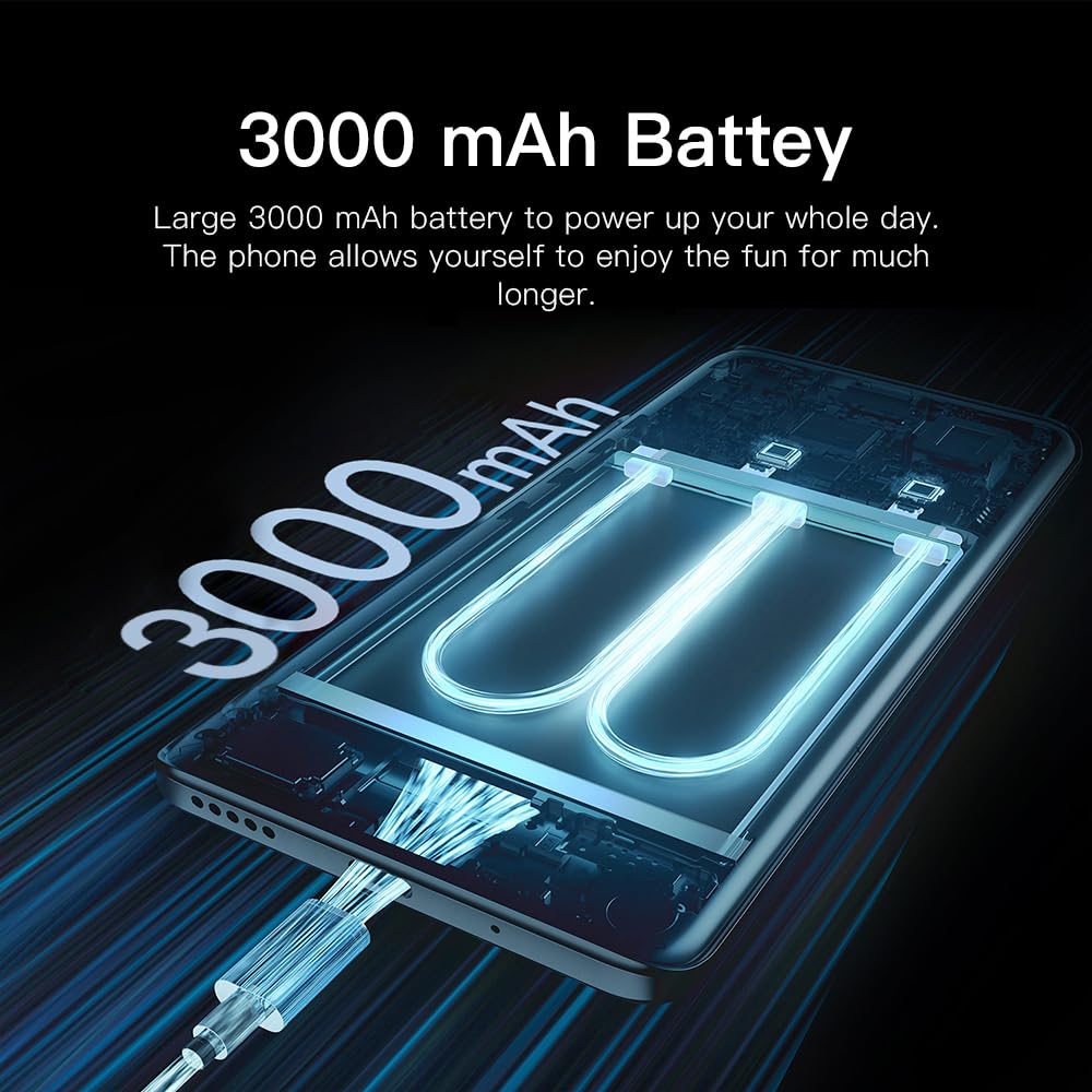 TryFirst 5.0 Dual SIM Mobile Phone, Purple, Quad Core, 16GB ROM (Expandable to 128GB), WiFi/Bluetooth/FM, Face Unlock