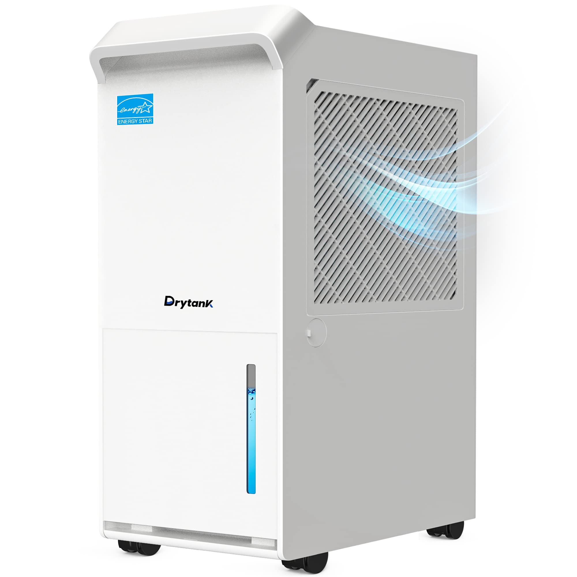 Vellgoo 3,200 Sq.Ft Energy Star Dehumidifier For Basement With Drain Hose, 36 Pint Drytank Dehumidifiers For Large Room, Suit Fo