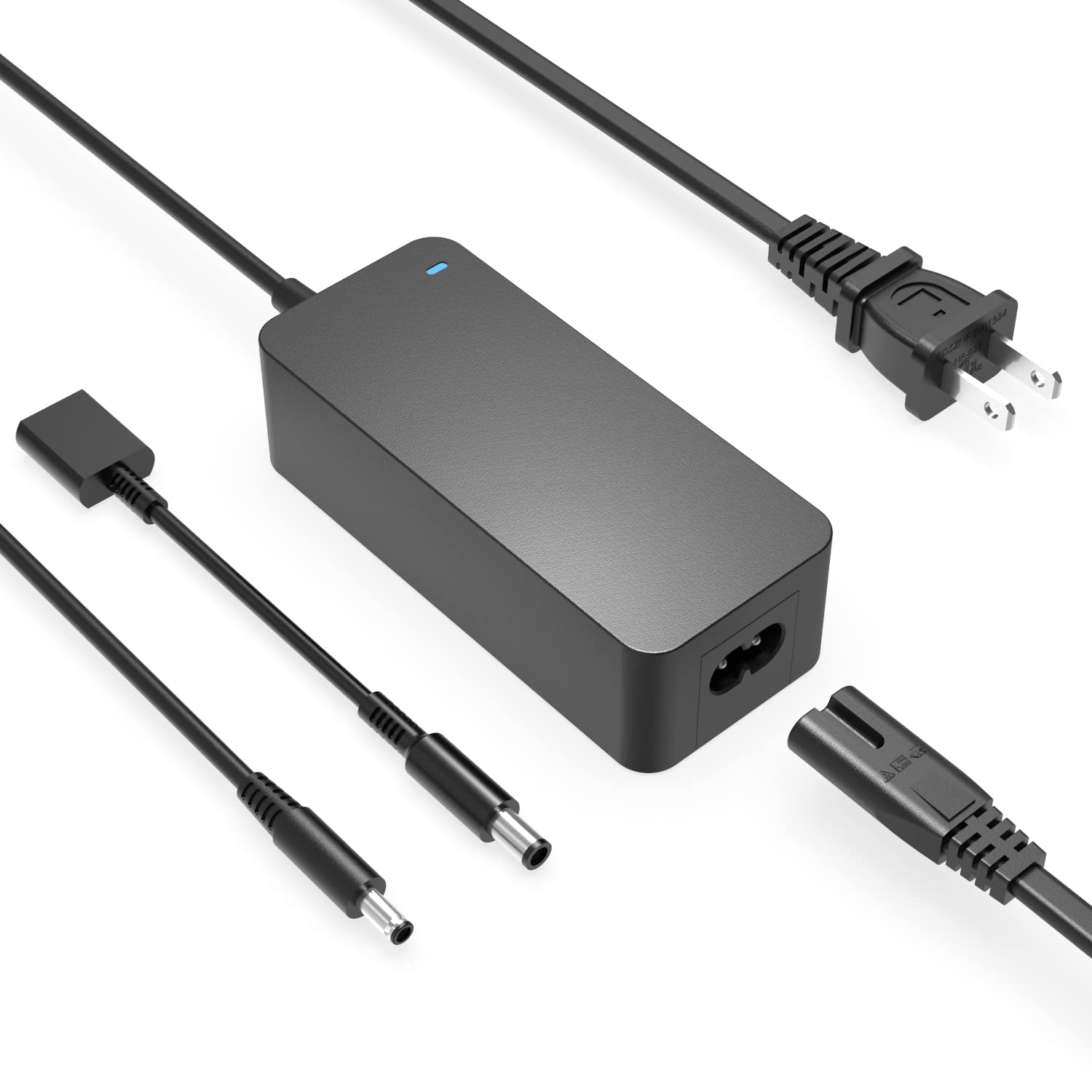 Charger For Dell Laptop Charger, Round Connectors, 65W, 45W, (With Ul Safety Certification)