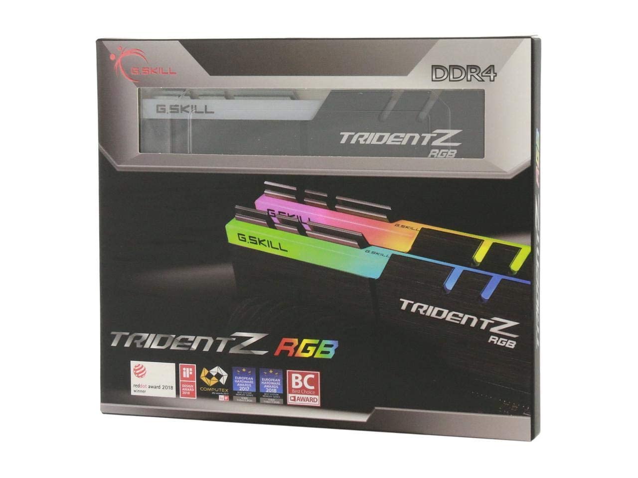G.Skill 32Gb (2 X 16Gb) Tridentz Rgb Series Ddr4 Pc4 28800 3600 Mhz 288 Pin Desktop Memory Model F4 3600C16D 32Gtzrc