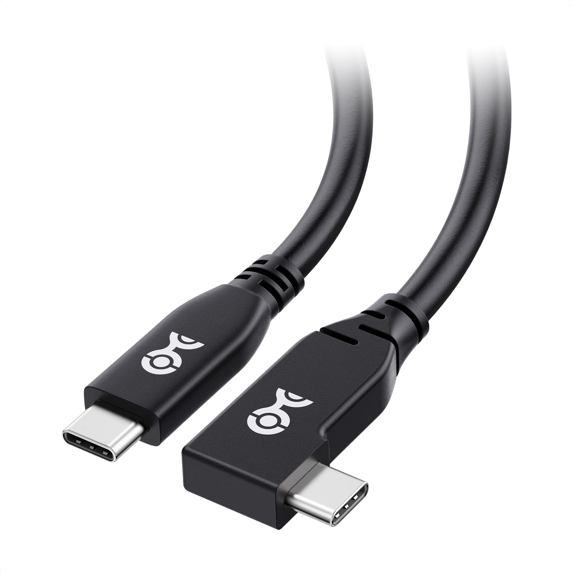 Cable Matters 40Gbps Right Angle USB 4 Cable 3.3 ft, Supports Up to [8K@60Hz / 4K@240Hz Video, 240W Charging, 40Gbps Data Transfer] USB4 Cable Right Angle, Compatible with Thunderbolt 4, MacBook, XPS