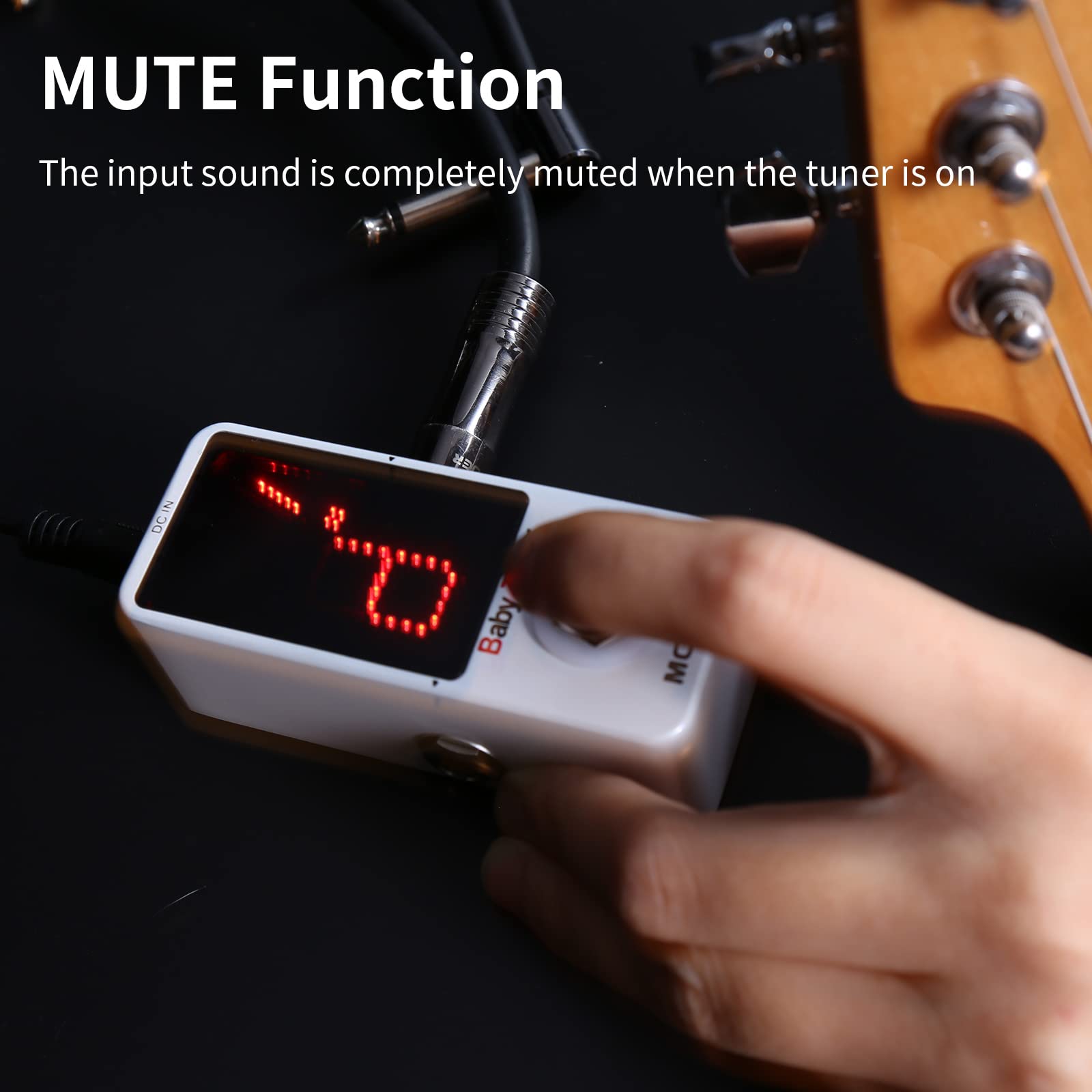Mooer Baby Tuner Guitar Tuner Pedal Mute Function Micro Tuner Tuning Pedal For Electric Instruments Electro Acoustic Instruments