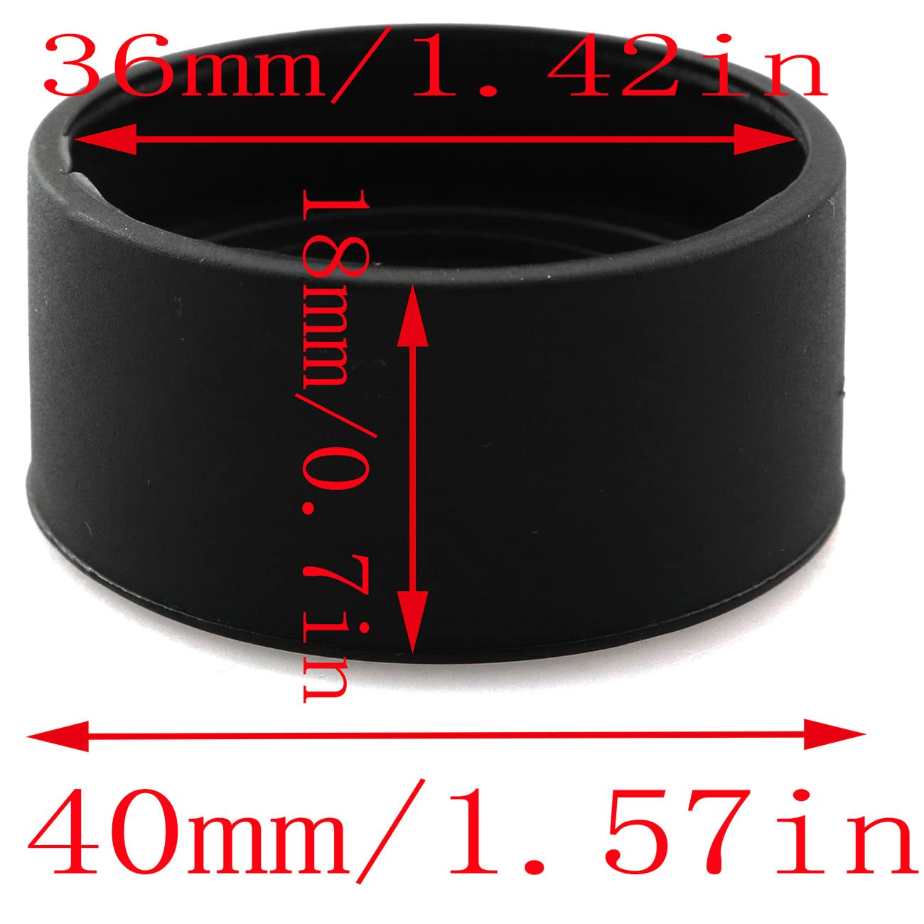 Lq Industrial Eyepiece Eye Cup 1Pair Soft Rubber Eyepiece Cover Eyepiece Guard For 32 36Mm Stereo Microscope(Flat Angle)