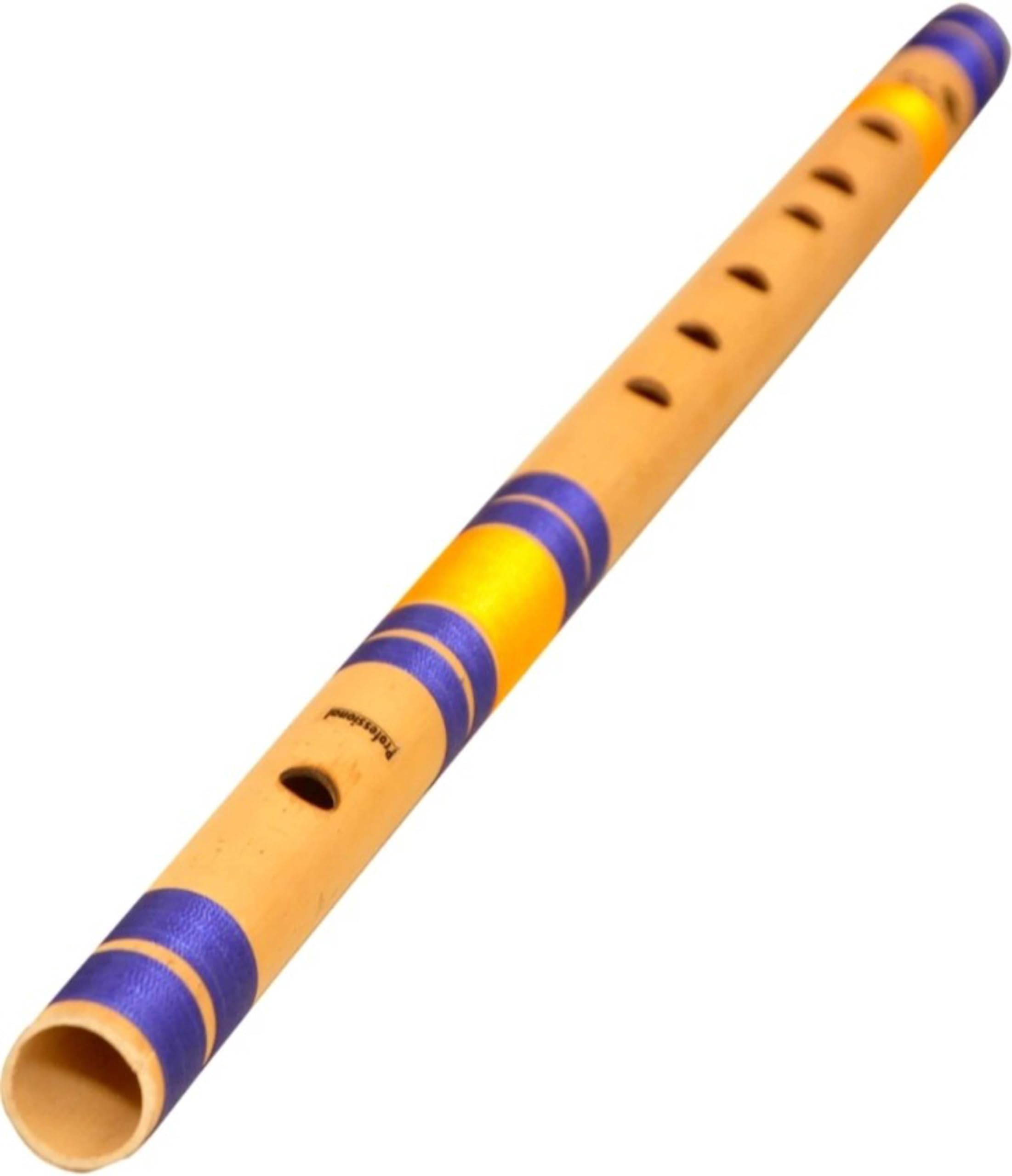 D Sharp Medium Professional Right Handed Bamboo Flute 17.5 Inch Size 46 Cm Length With Carry Bag The Gold Rush Flute Is Winner O