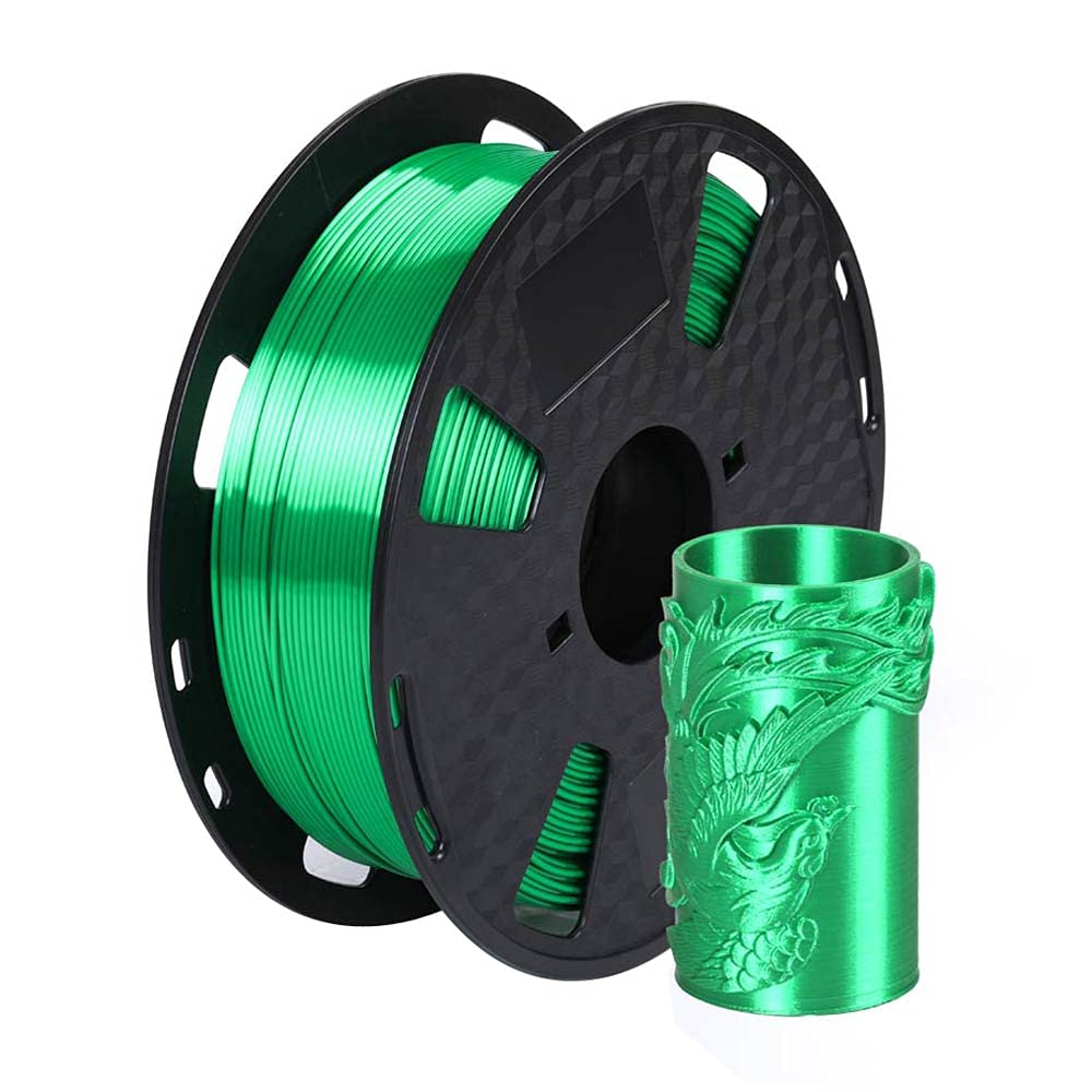 Silk Jade Green PLA Filament 1.75mm 1KG 3D Printer Filament Spool FDM 3D Printing Material CC3D Shine Silky Shiny Metallic PLA G