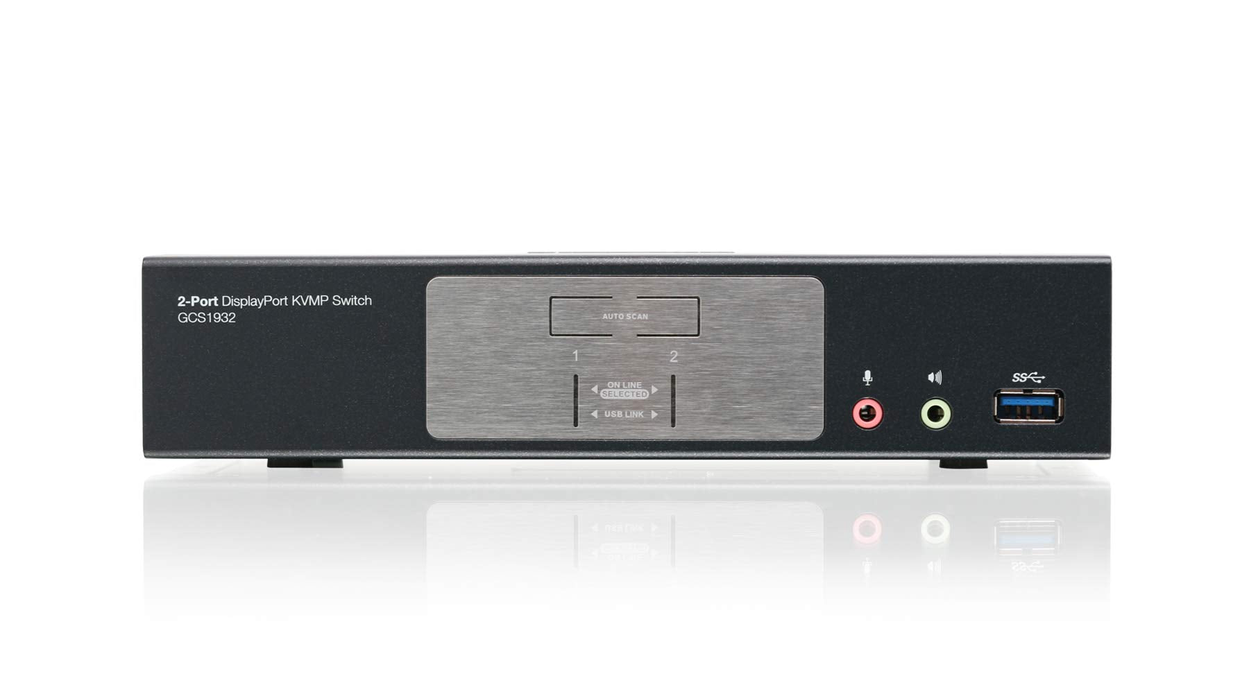 2 Port 4K Displayport Kvmp With Usb 3.1 Gen 1 Hub And Audio (Taa) Gcs1932