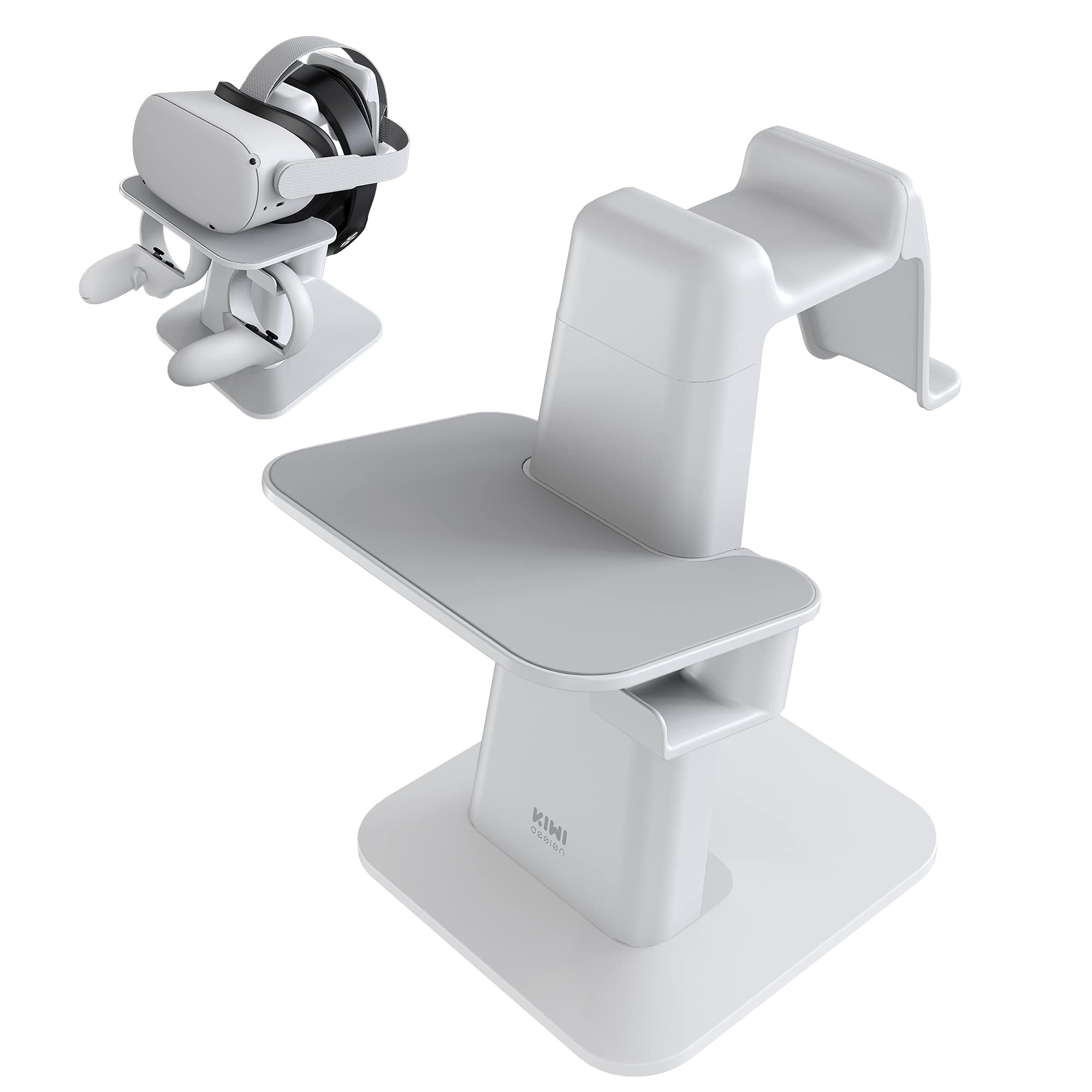 KIWI design VR Stand Accessories Compatible with Quest 2/PSVR 2/Valve Index/HP Reverb G2/ Pico 4/Quest VR Headset and Touch Cont