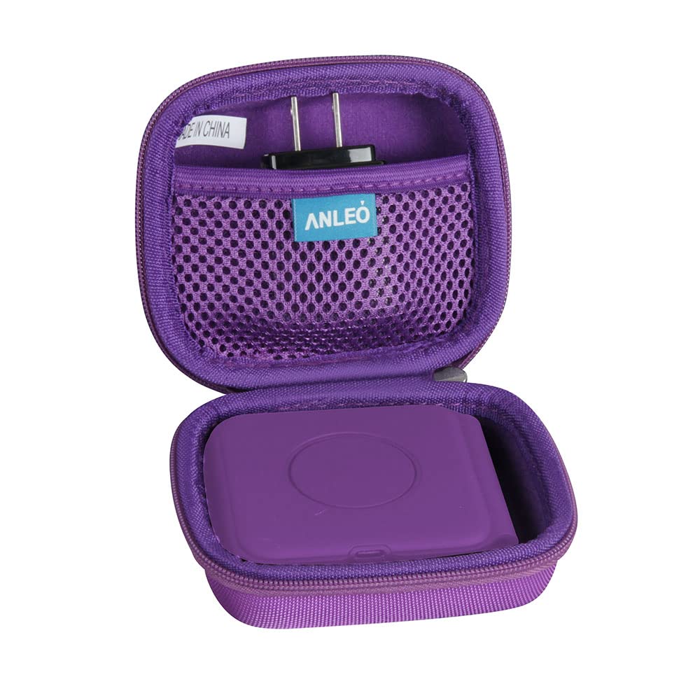 Anleo Hard Travel Case For Ucomx Nano 3 In 1 Wireless Charger (Purple)