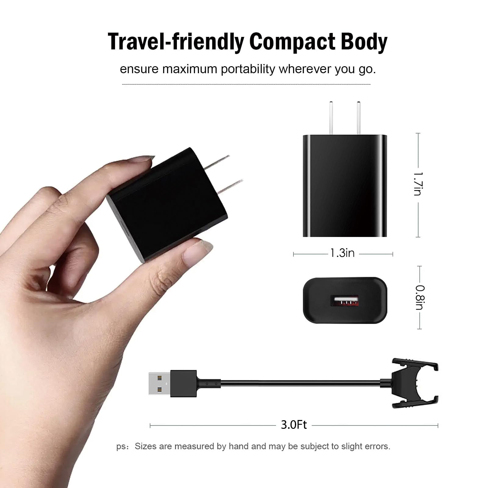 Wzhenb Fast Charger Usb Charging Cable Cord For Fitbit Charge 3 Fitness Activity Tracker Fb409, Fitbit Charge 4 Fb417, Fitbit Ch