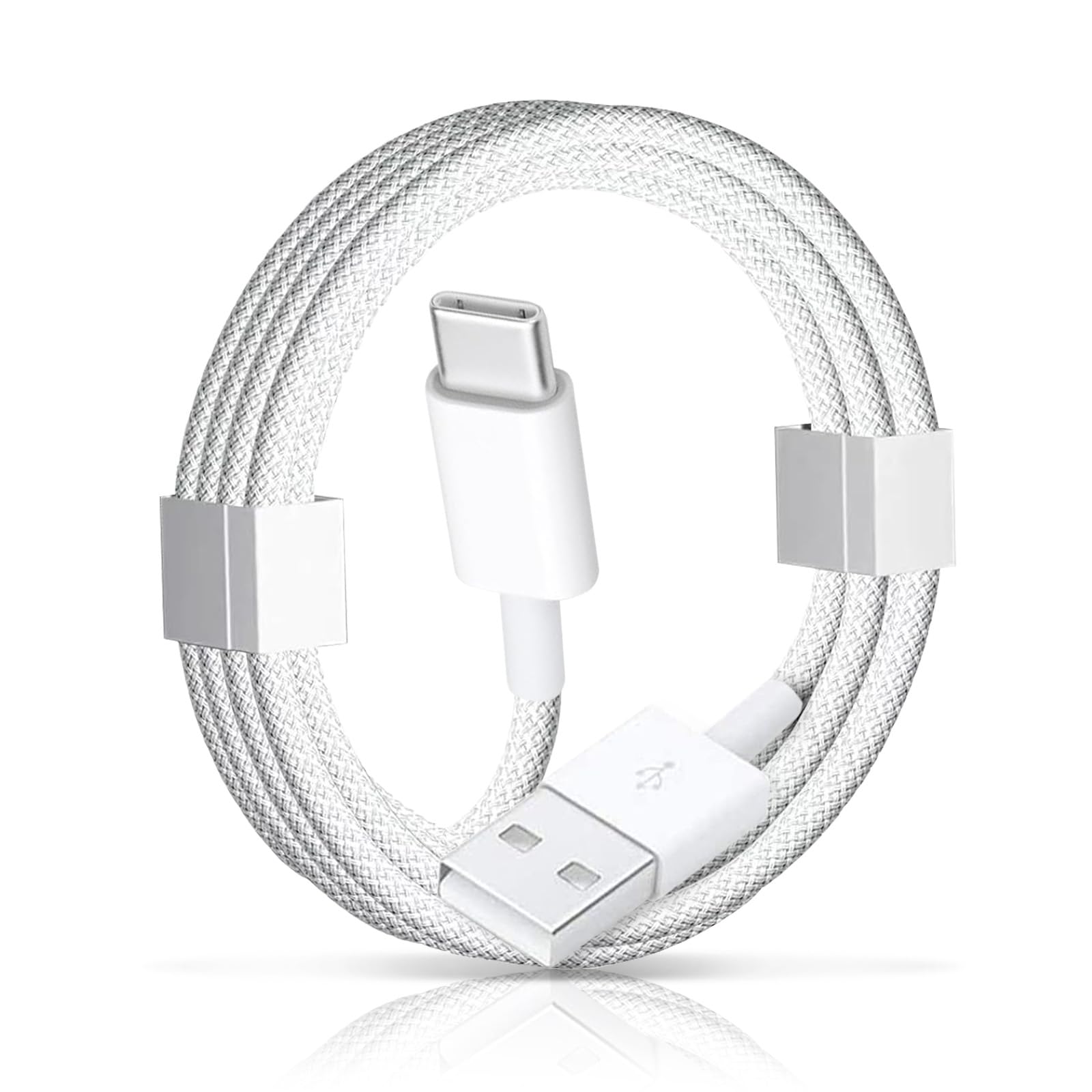 Usb A To Usb C Woven Cable For Iphone 16 15, I Phone 16 15 Pro Max, 15 Plus Car Charger, Ipad 10Th Gen, Ipad Pro 12.9/11, Ipad Air 5Th/ 4Th Gen, Mini 6Th Type C Charger Car Play Braided Charging Cord
