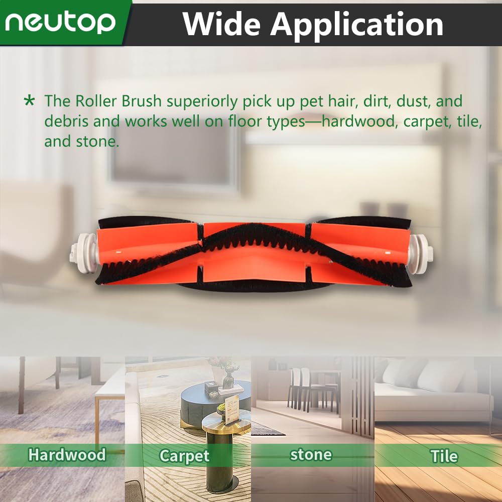 Neutop Replacement Accessories Kit Compatible With Roborock S6 S6 Pure S5 S5 Max S4 E4 E20 E25 E35 C10 S50 Robot Vacuum Parts Wi