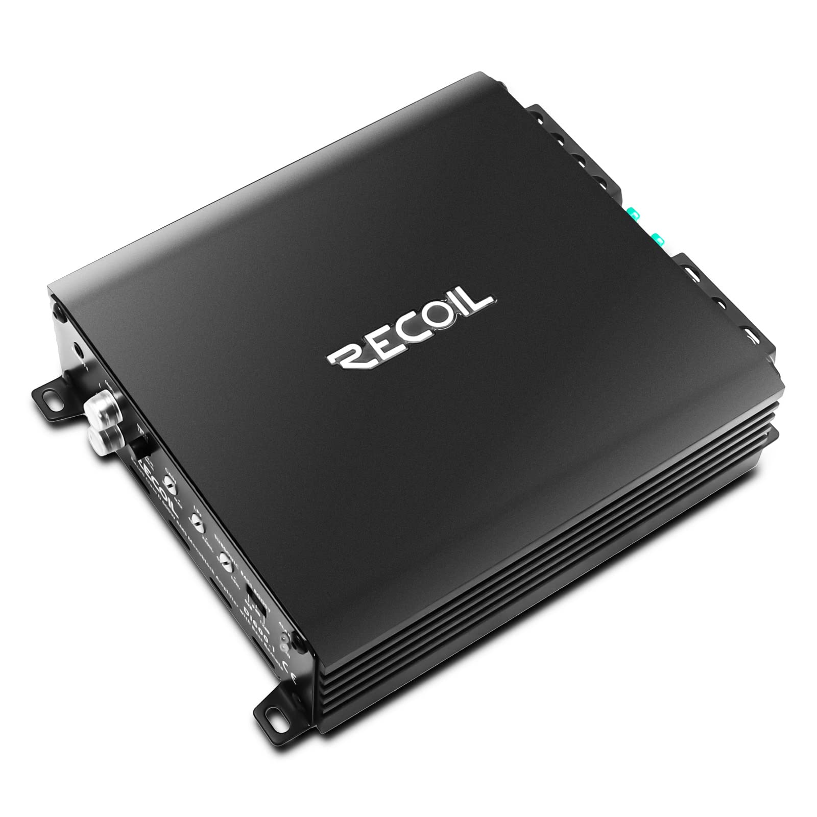 Recoil Di600.1 Class D Car Audio Mono Block Subwoofer Amplifier, 1200 Watts Max Power, 2/4 Ohm Stable, Mosfet Power Supply, Remo