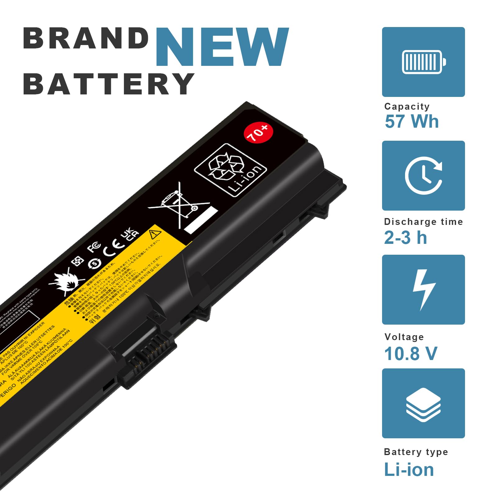 Tree.Nb Laptop Battery For Lenovo Thinkpad T420 T520 T430 T430I T530 T530I W530 L530 L430 Pn: 45N1005 45N1004 0A36302 45N1107, 6