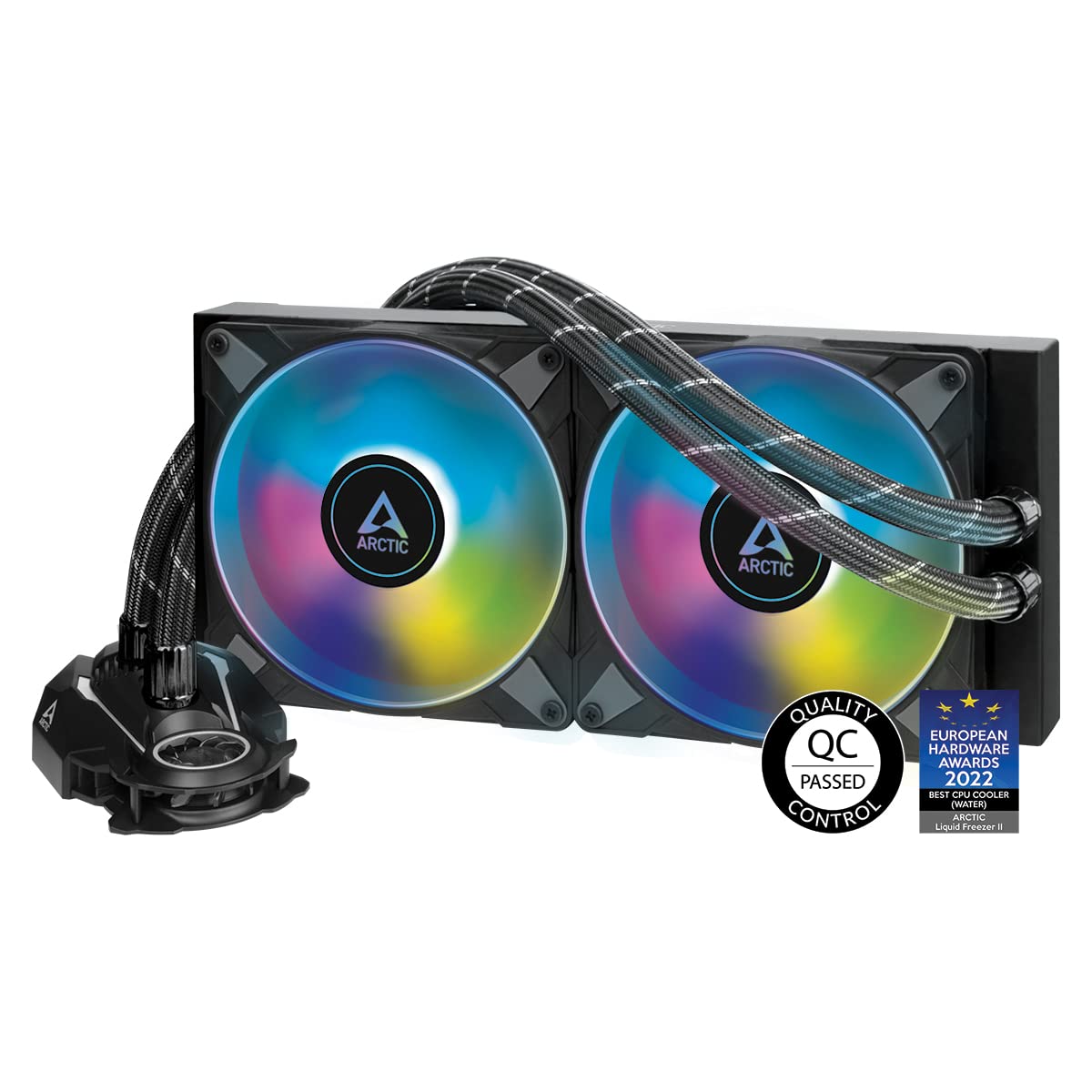 Arctic Liquid Freezer Ii 280 Argb  Multicompatible Allinone Cpu Aio Water Cooler With Argb, Efficient Pwmcontrolled Pump,