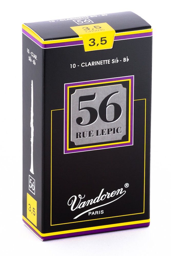 Vandoren Cr5035 Bb Clarinet 56 Rue Lepic Reeds Strength 35 Box Of 10
