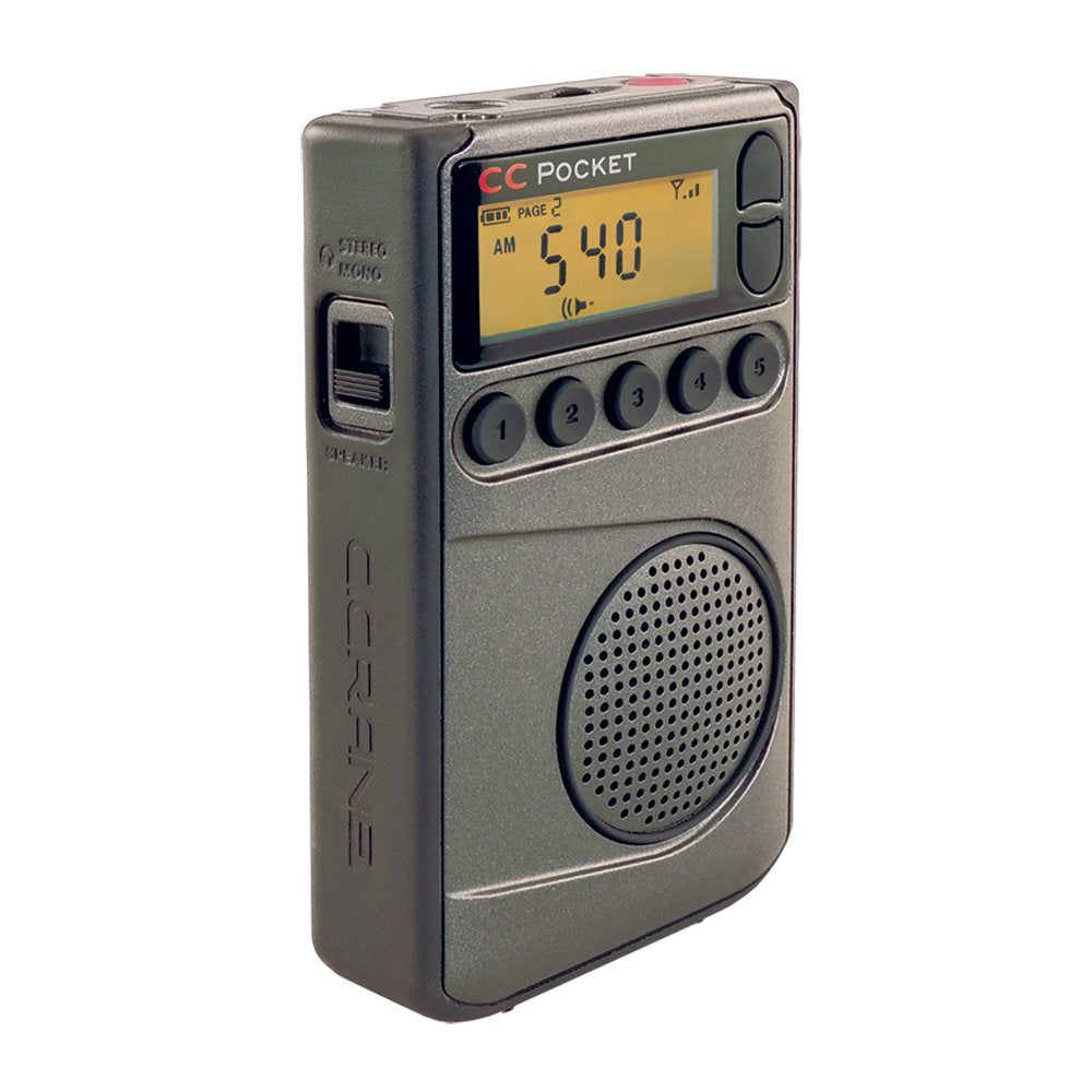C. Crane Cc Pocket Am Fm And Noaa Weather Radio With Clock And Sleep Timer