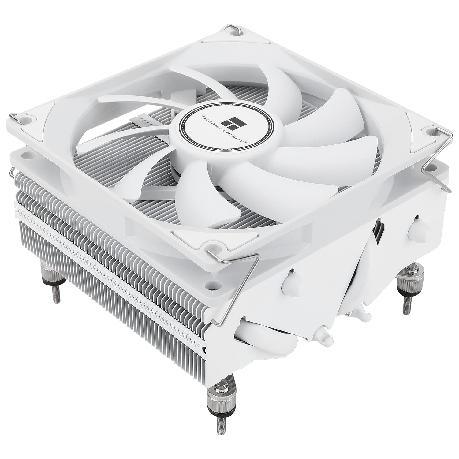 Thermalright Axp90 X53 White Low Profile Cpu Cooler, With 92Mm Tl 9015W Slin Pwm Fan, Aghp 3.0 Technology, 53Mm Height,For Amd A