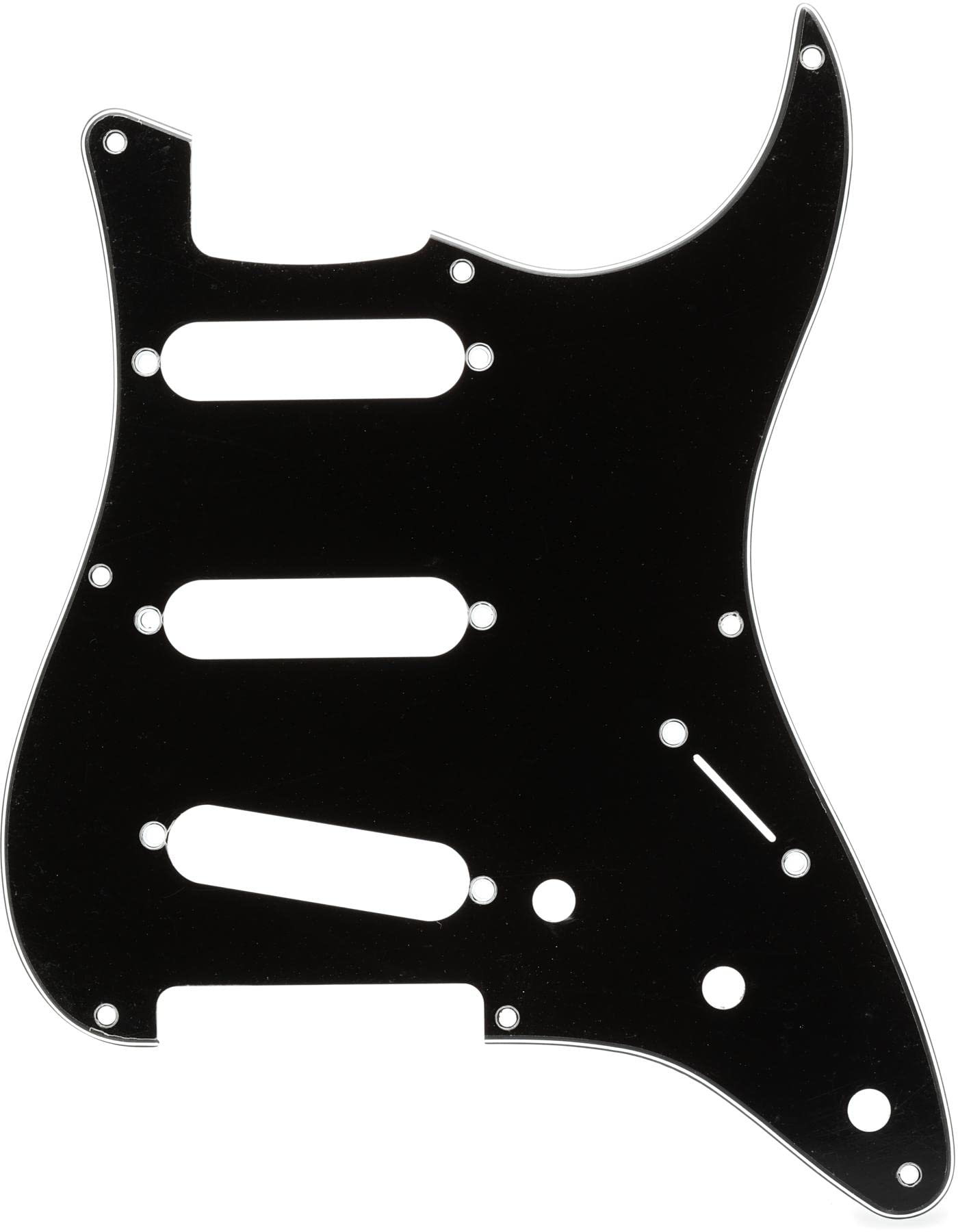 Fender Vintage-Style Pickguard, 57 Stratocaster, 8-Hole - Black 3-Ply