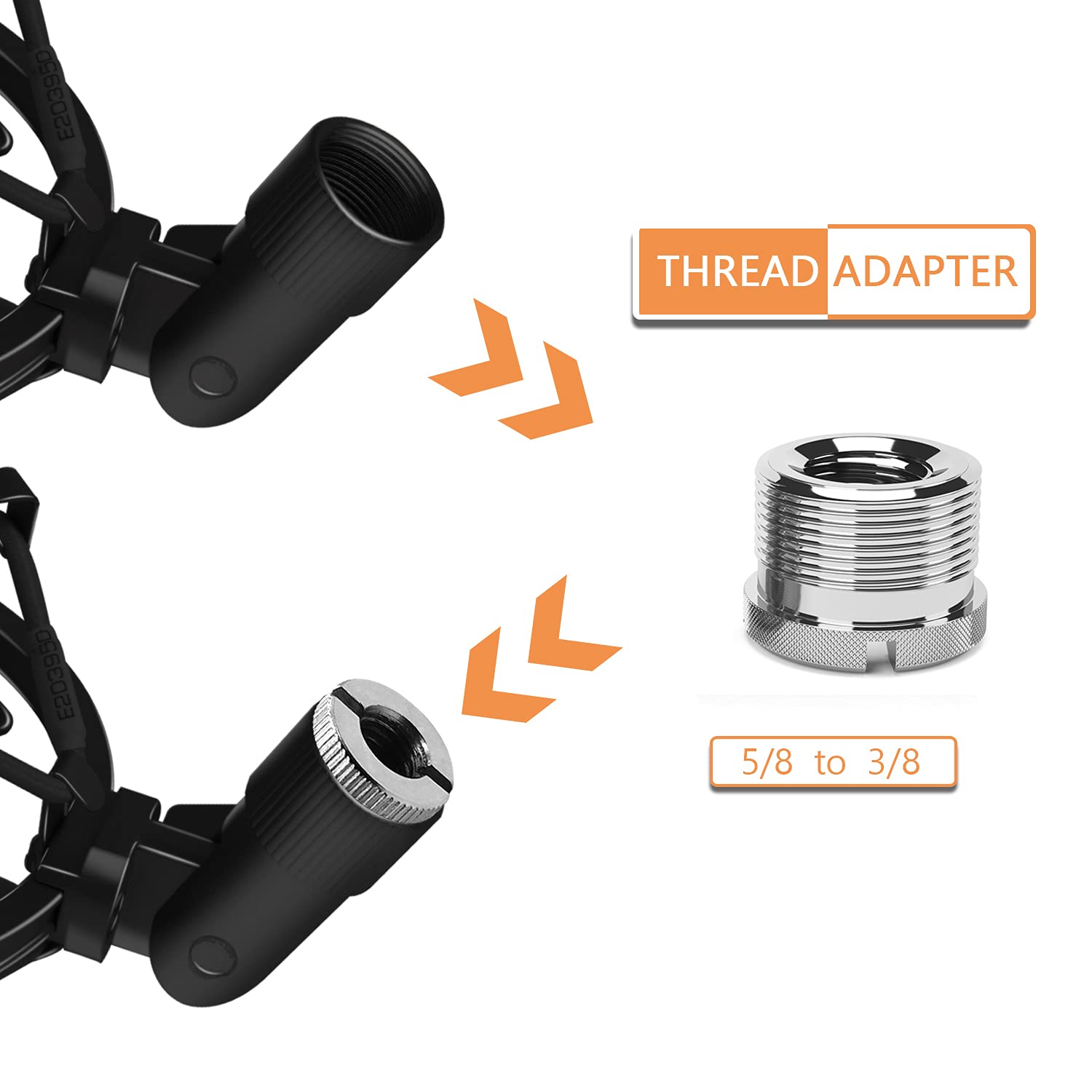 Boseen Microphone Shock Mount Mic Holder, Anti-Vibration Suspension Shock Mount Mic Holder Clip For 43Mm-47Mm Diameter Condenser