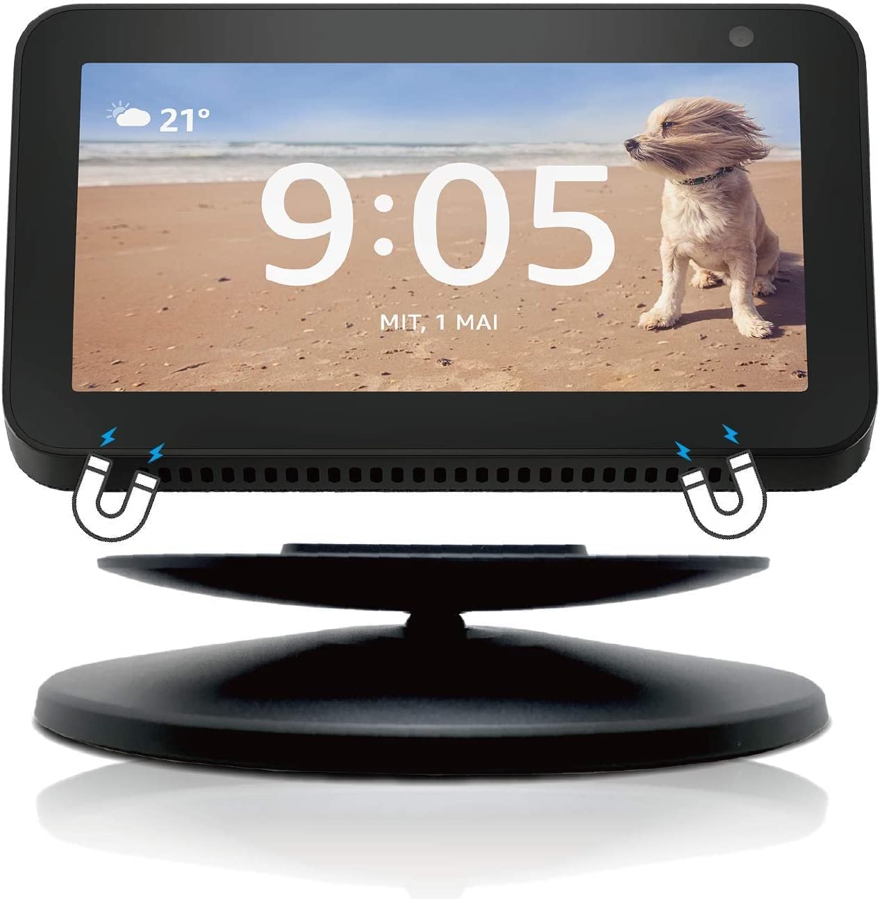 Sintron Smart Display Stand For Show 5 & Show 8 (1St Gen & 2Nd Gen)   Adjustable Magnetic Stand Mount With 360 Degree Rotation,