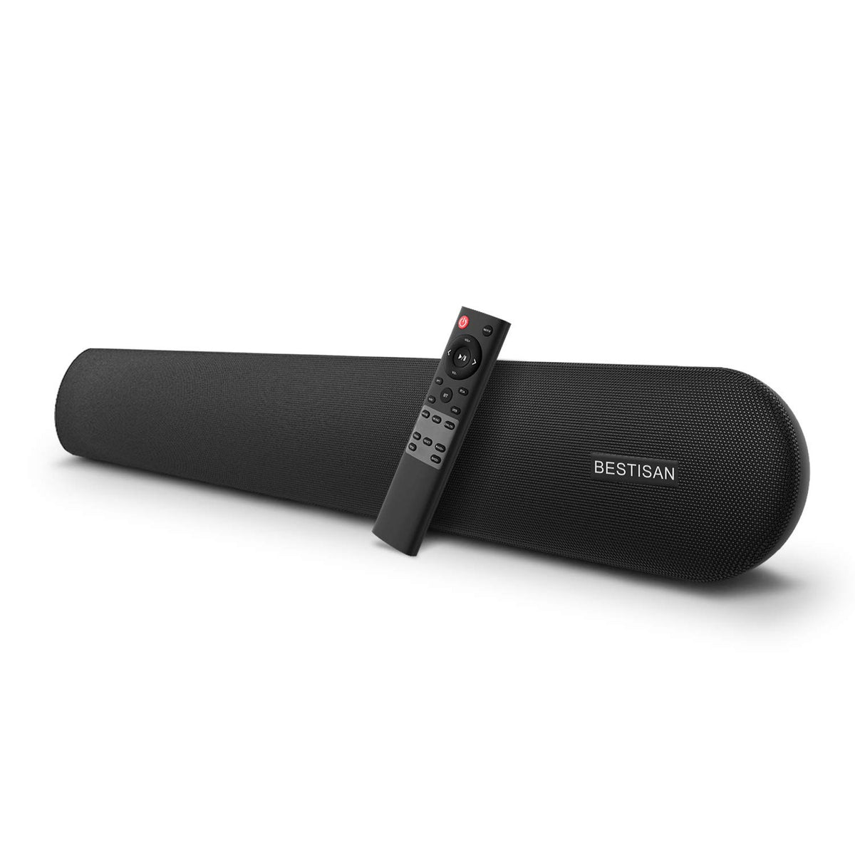 Soundbar, Bestisan 80 Watts Tv Sound Bar Home Theater Speaker With Hdmi, Optical, Rca, Aux Port, Bluetooth 5.0, Movie/Music/Dial