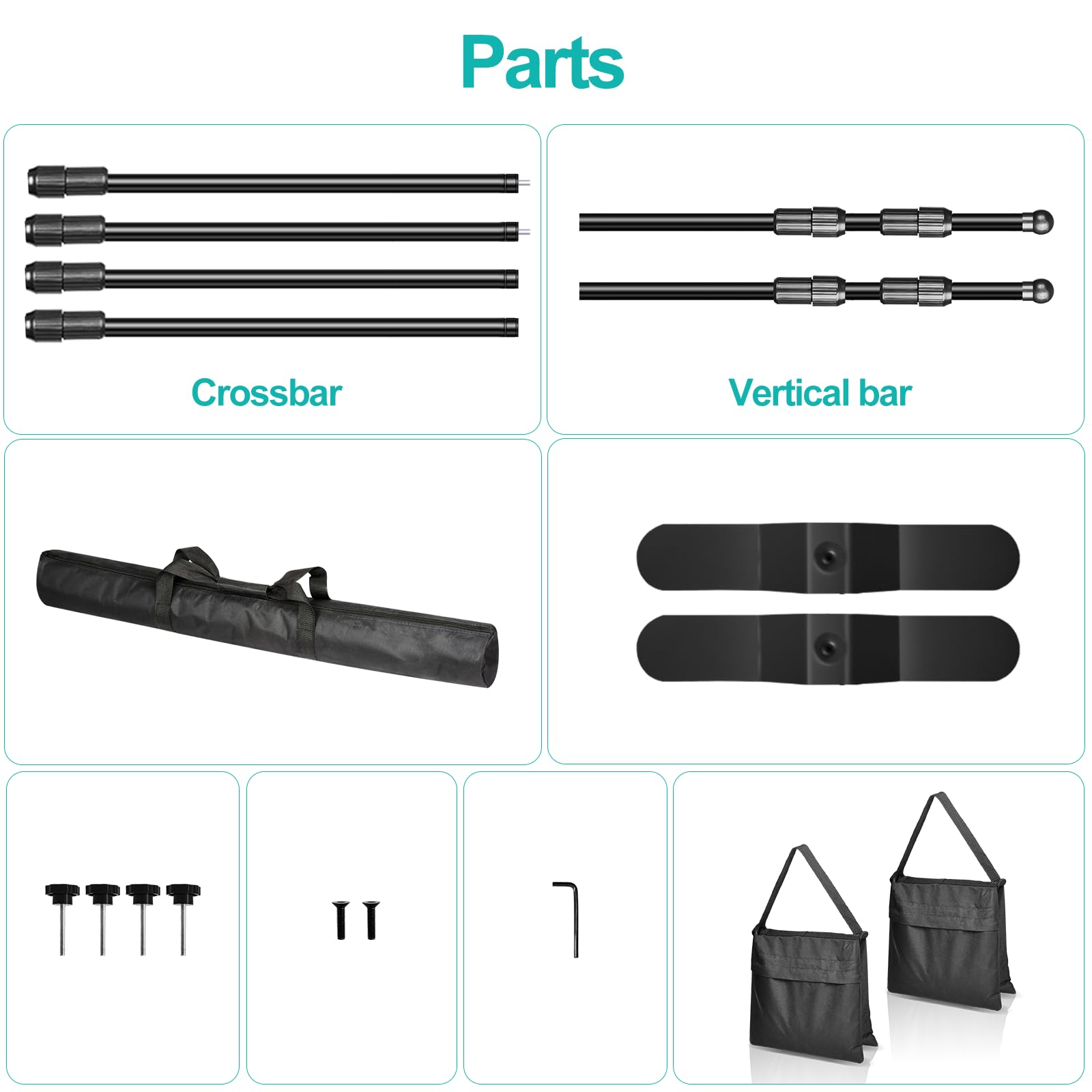 Emart 10 X 8Ft (W X H) Photo Backdrop Banner Stand   Adjustable Telescopic Tube Trade Show Display Stand, Step And Repeat Frame