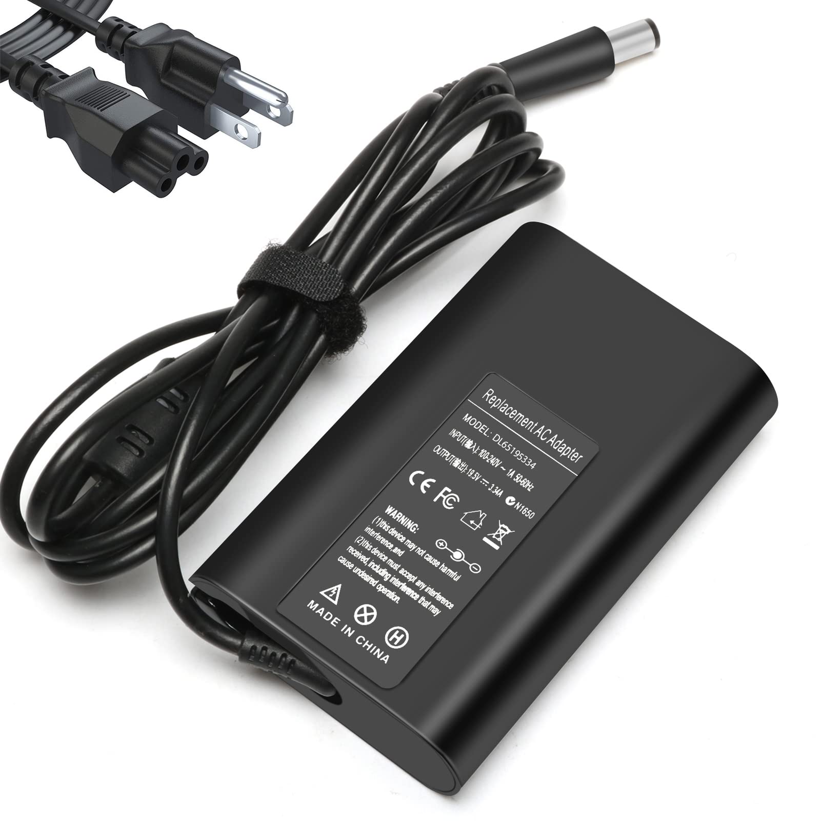 65W La65Ns2 01 Laptop Charger Ac Adapter For Dell Latitude 5400 5500 5480 5490 5580 5590 7400 7480 7490 7390 7290 7280 3440 E5400 E5420 E5450 E5470 E5480 E5570 E6420 E6430 E6540 E7470 E7480 La65Nm130