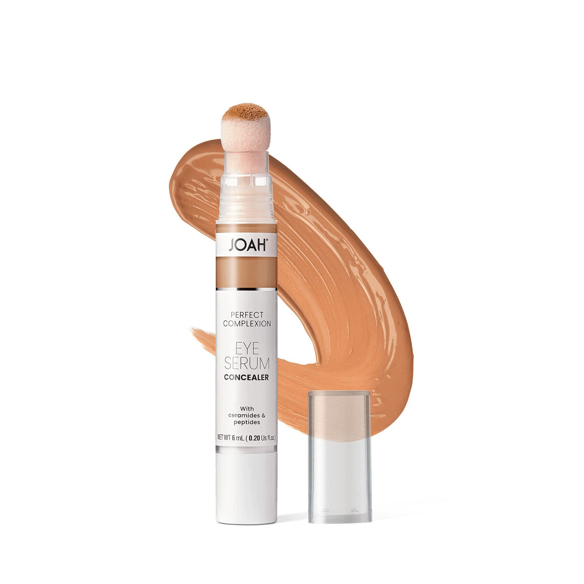 Joah Perfect Complexion Eye Serum Concealer, Hydrating Under Eye Makeup And Skincare For Dark Circles And Puffiness, Tan Deep Ne