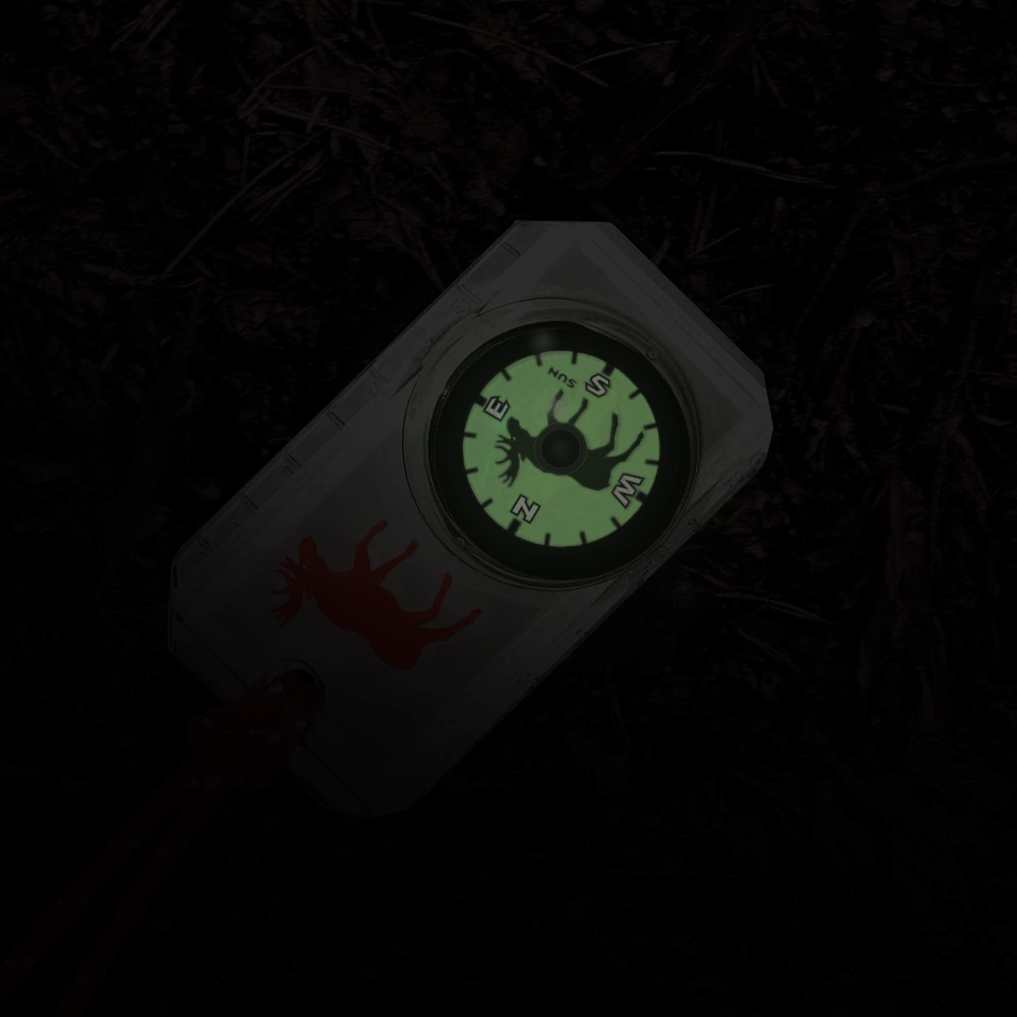 Sun Company Wildlife Compass For Kids - Childrens Compasses For Camping, Hiking, And Exploring | Break-Away Neon Lanyard (Pink